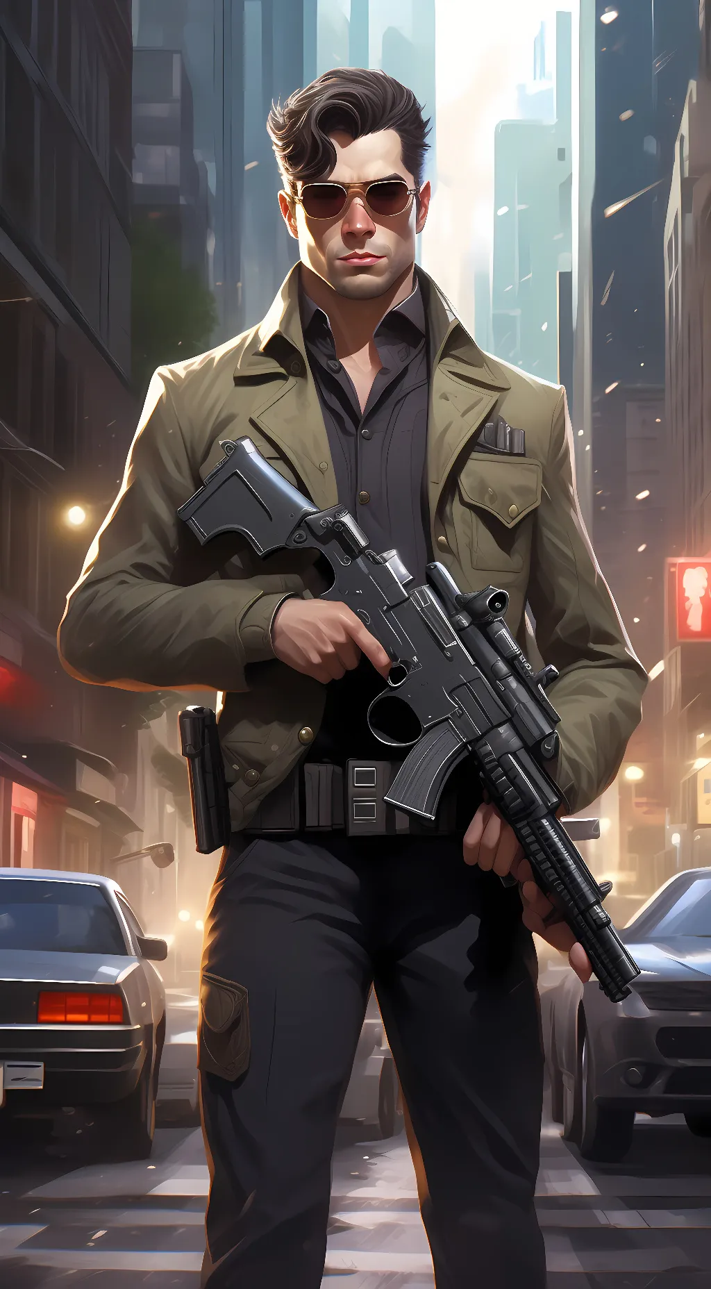 ai character: Furry Hunter-983 background