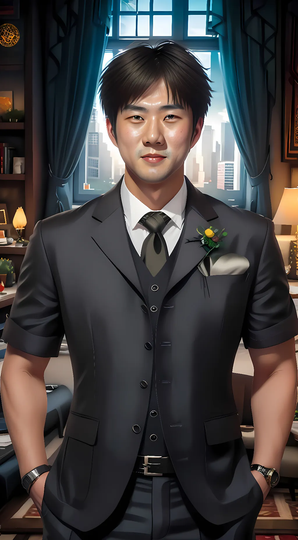 ai character: echiro oda background