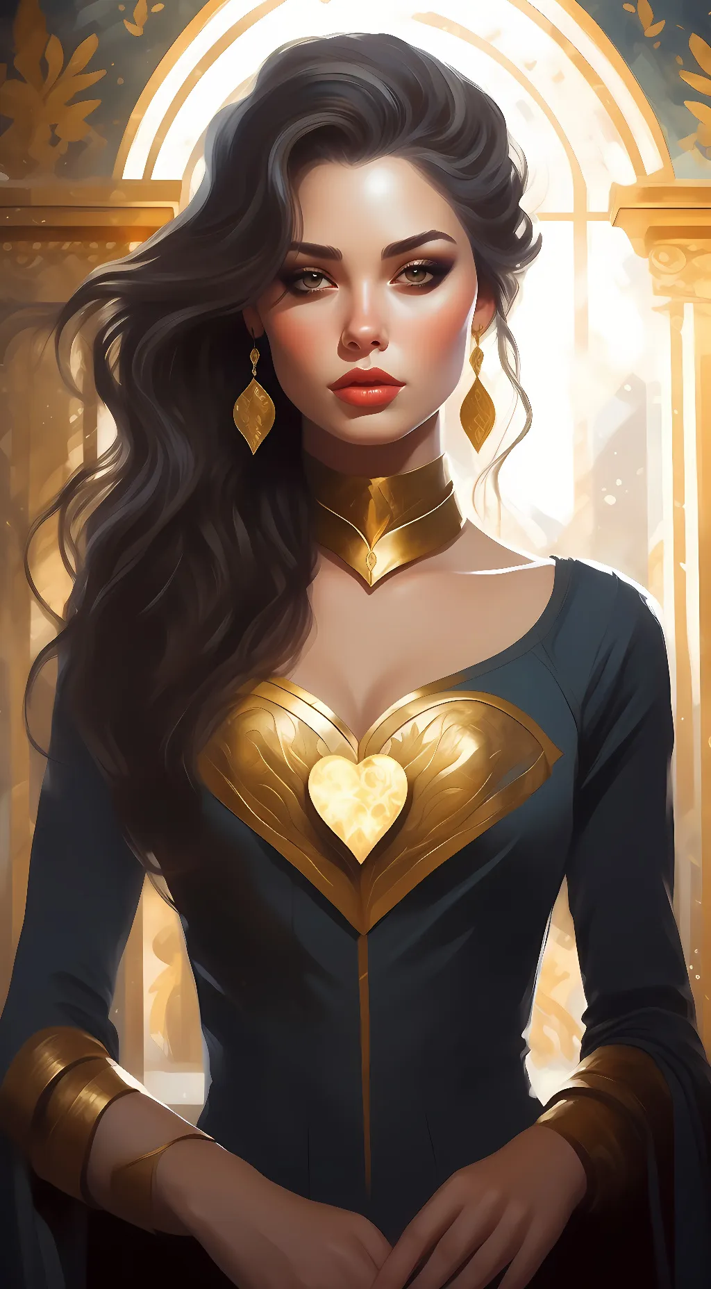 ai character: Autumn background