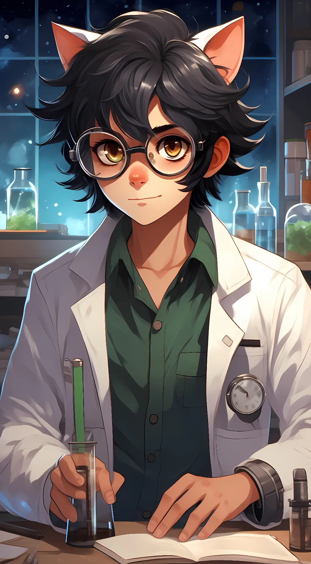 ai character: nacht kikasitch  background