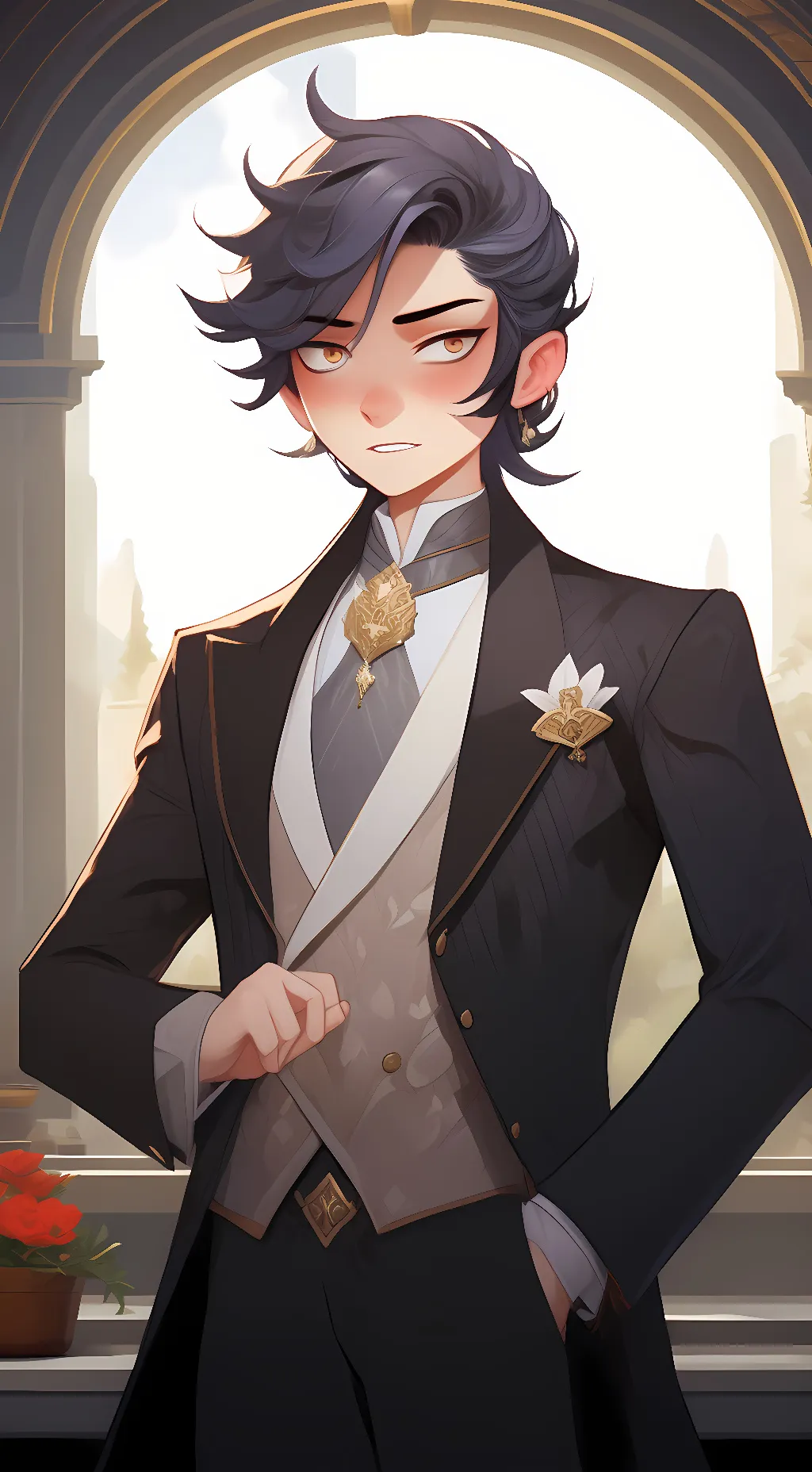 ai character: maxwel background