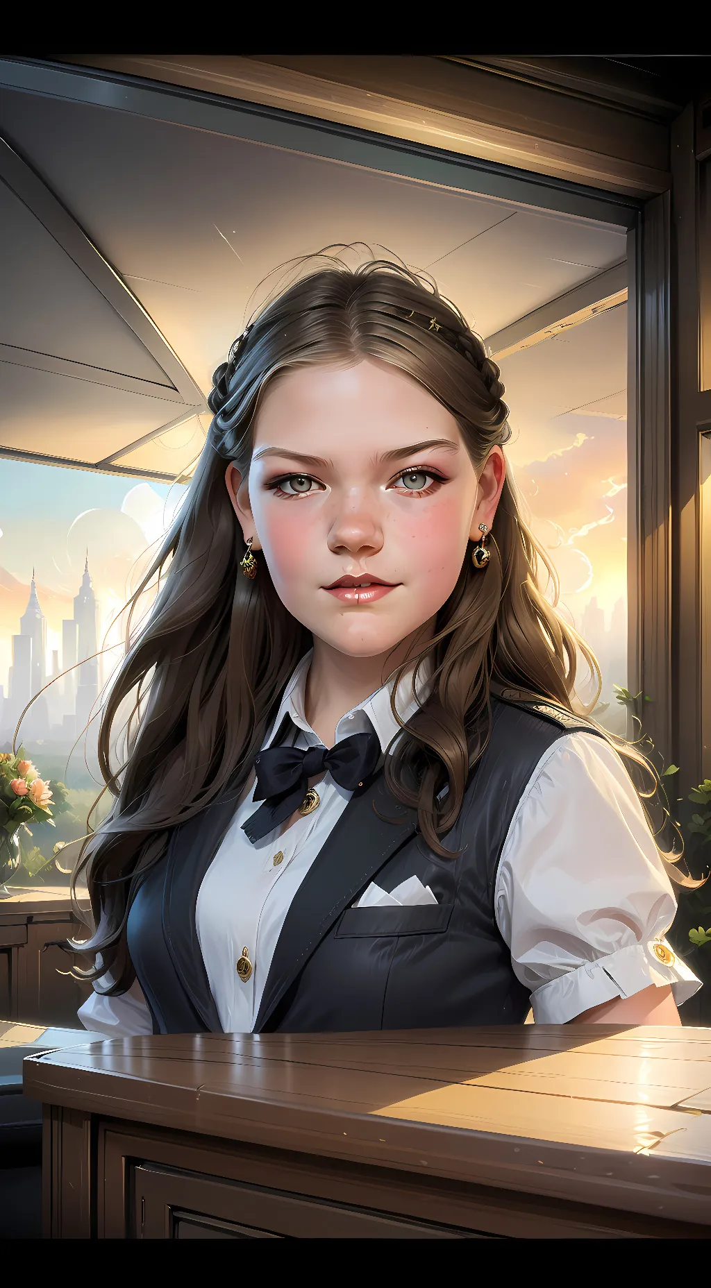 ai character: Victoria  background