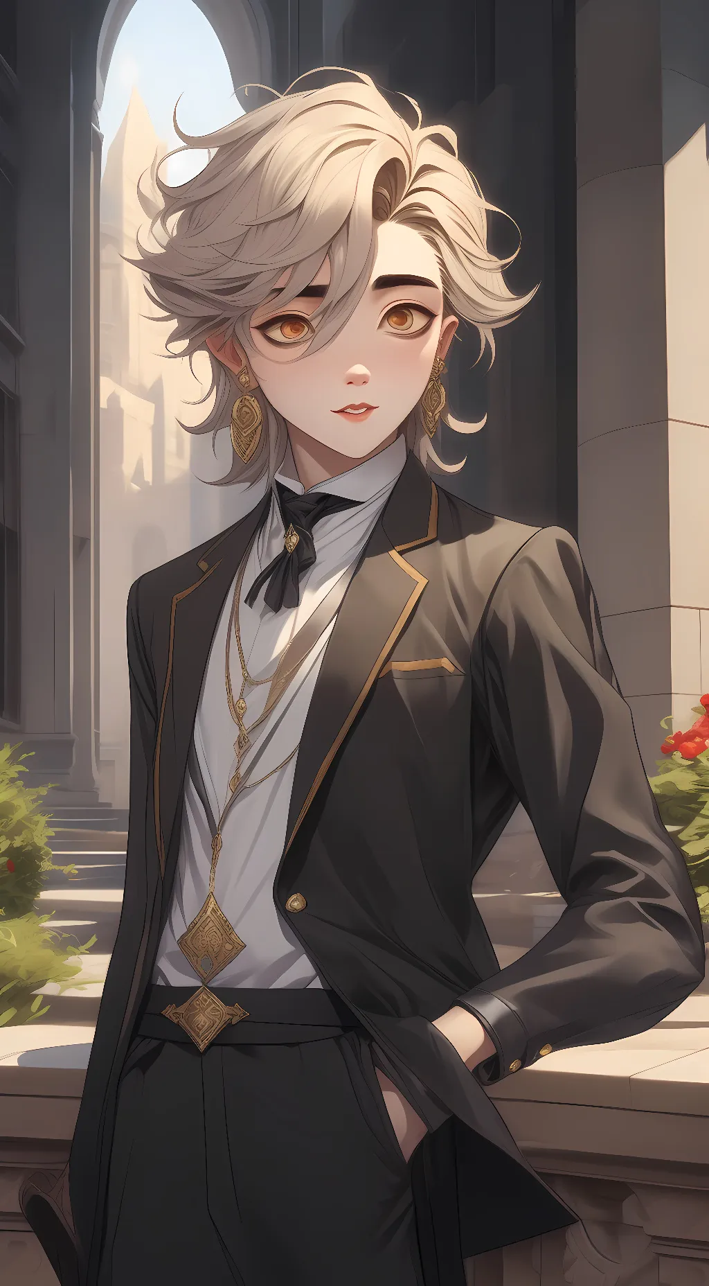 ai character: douma for my b-day background