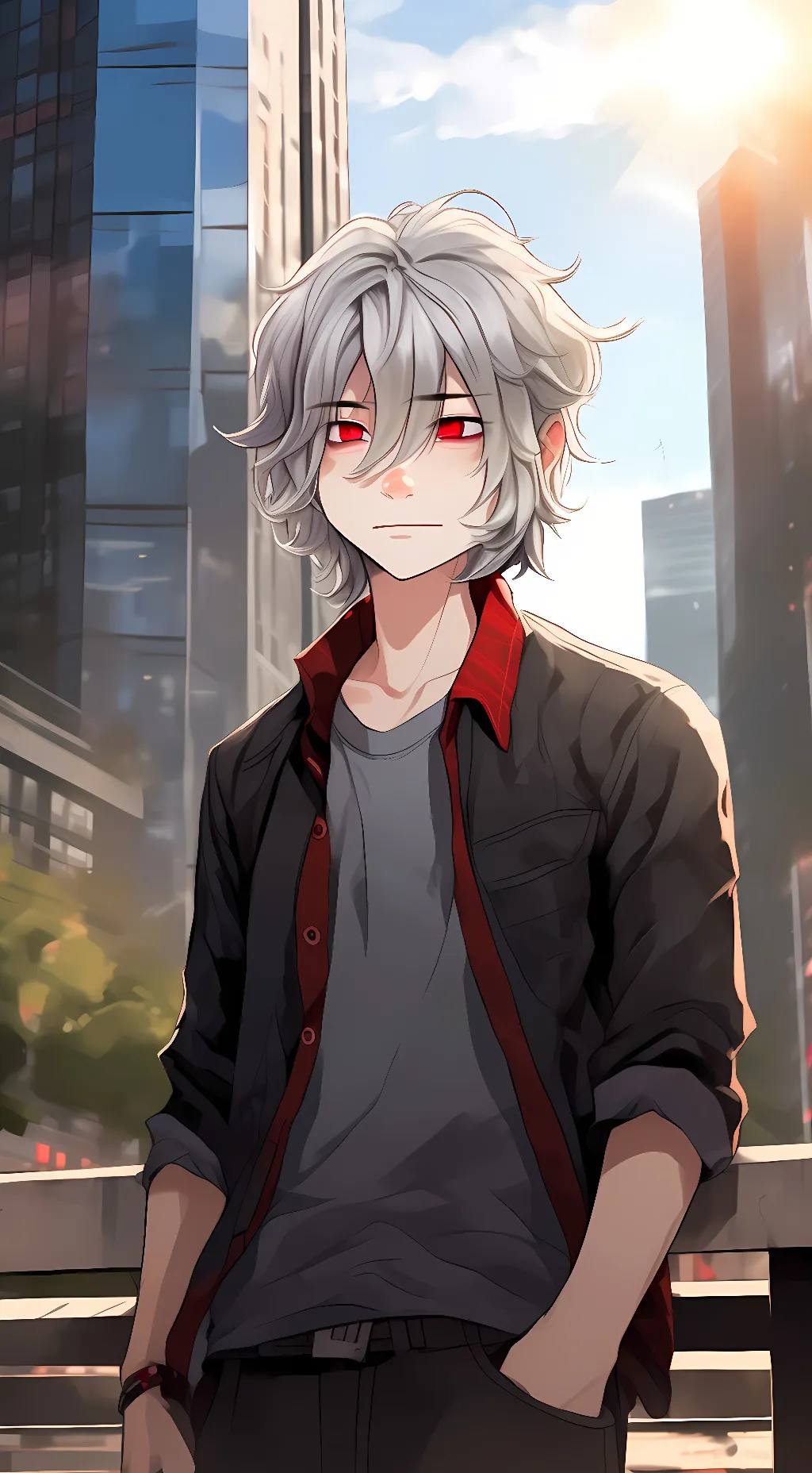 ai character: Leo  background