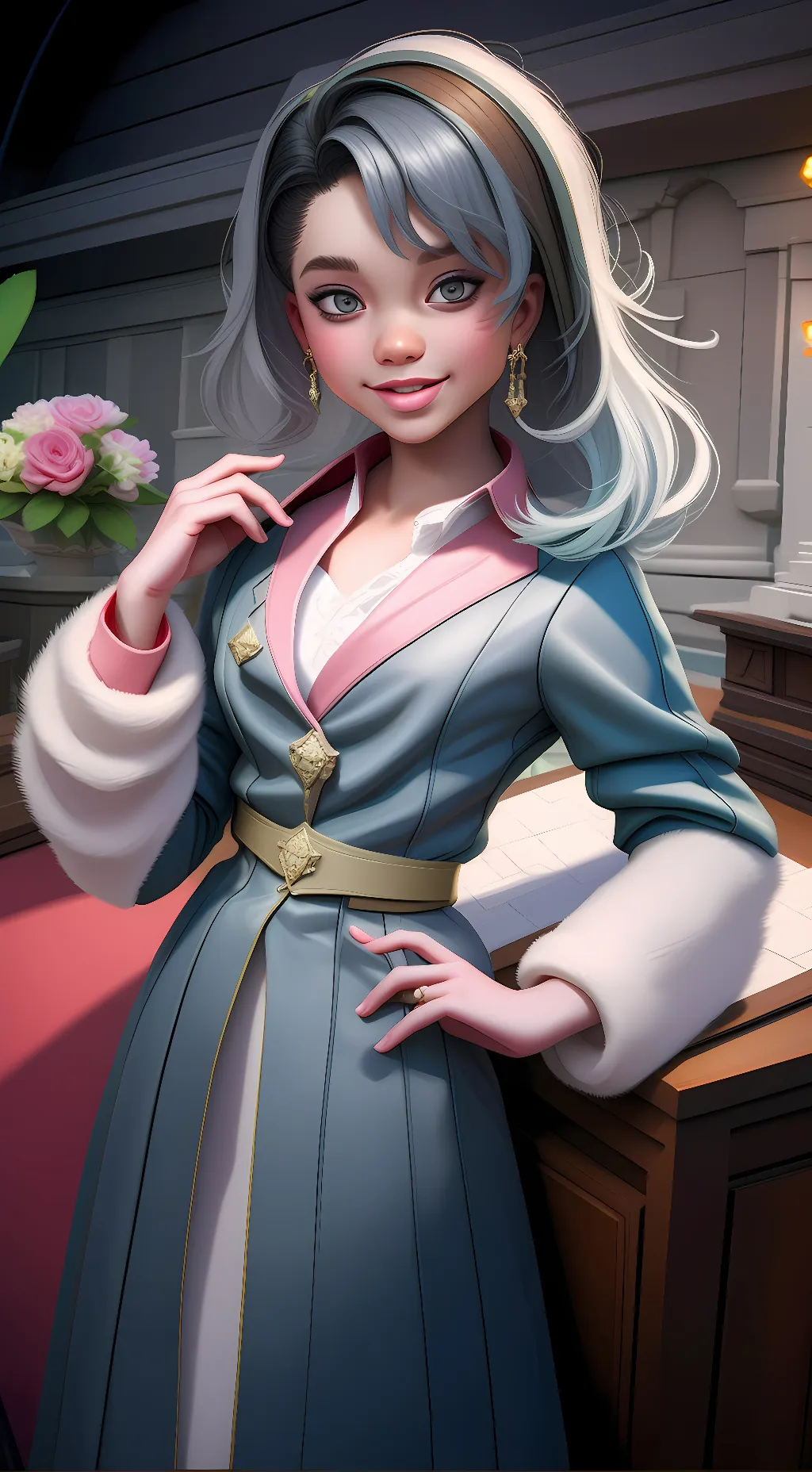 ai character: Lily  background