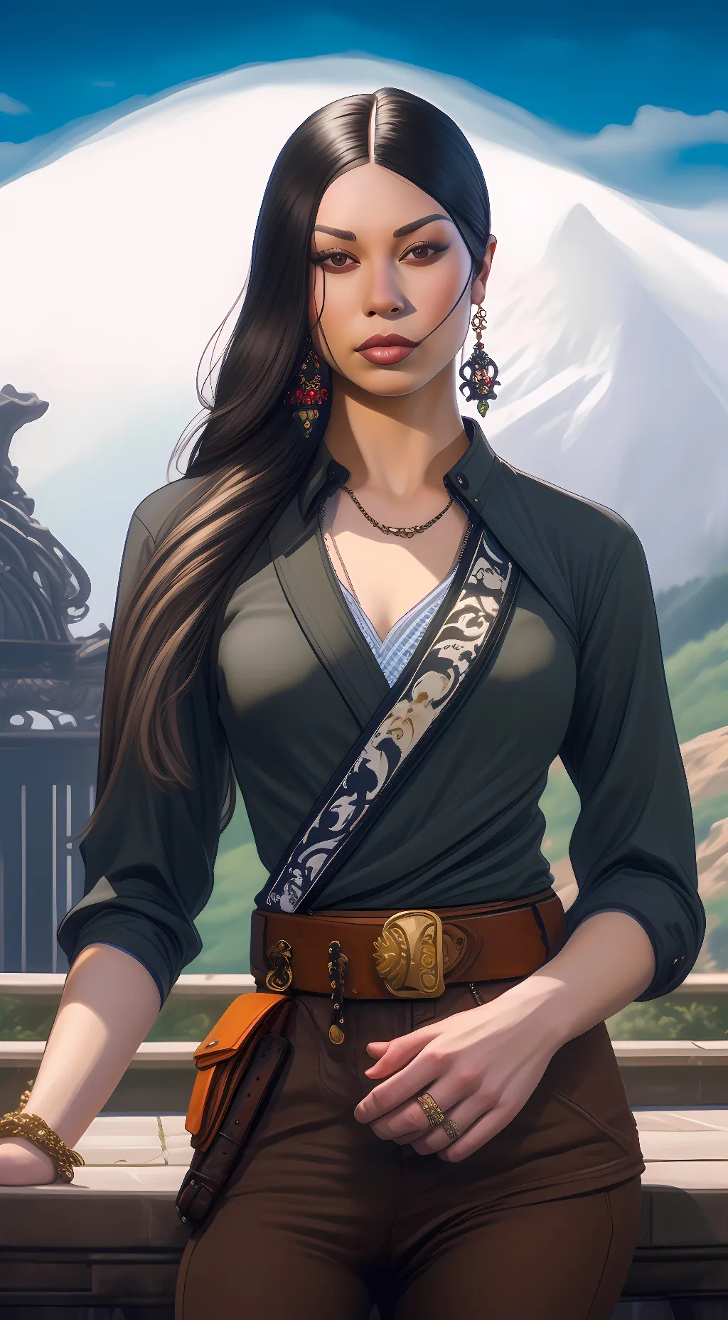 ai character: Nicki minaj background