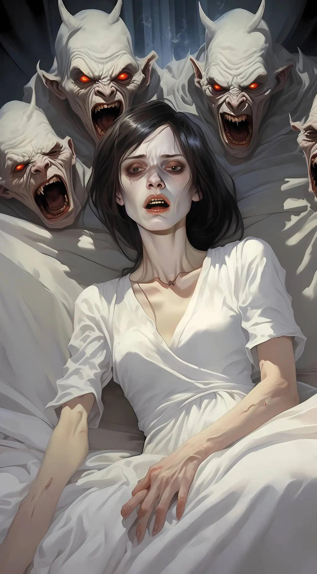 ai character: Possessed girl background