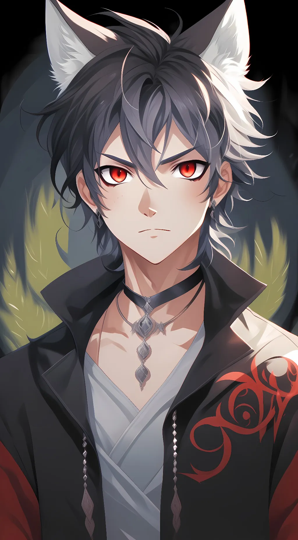 ai character: leon  background