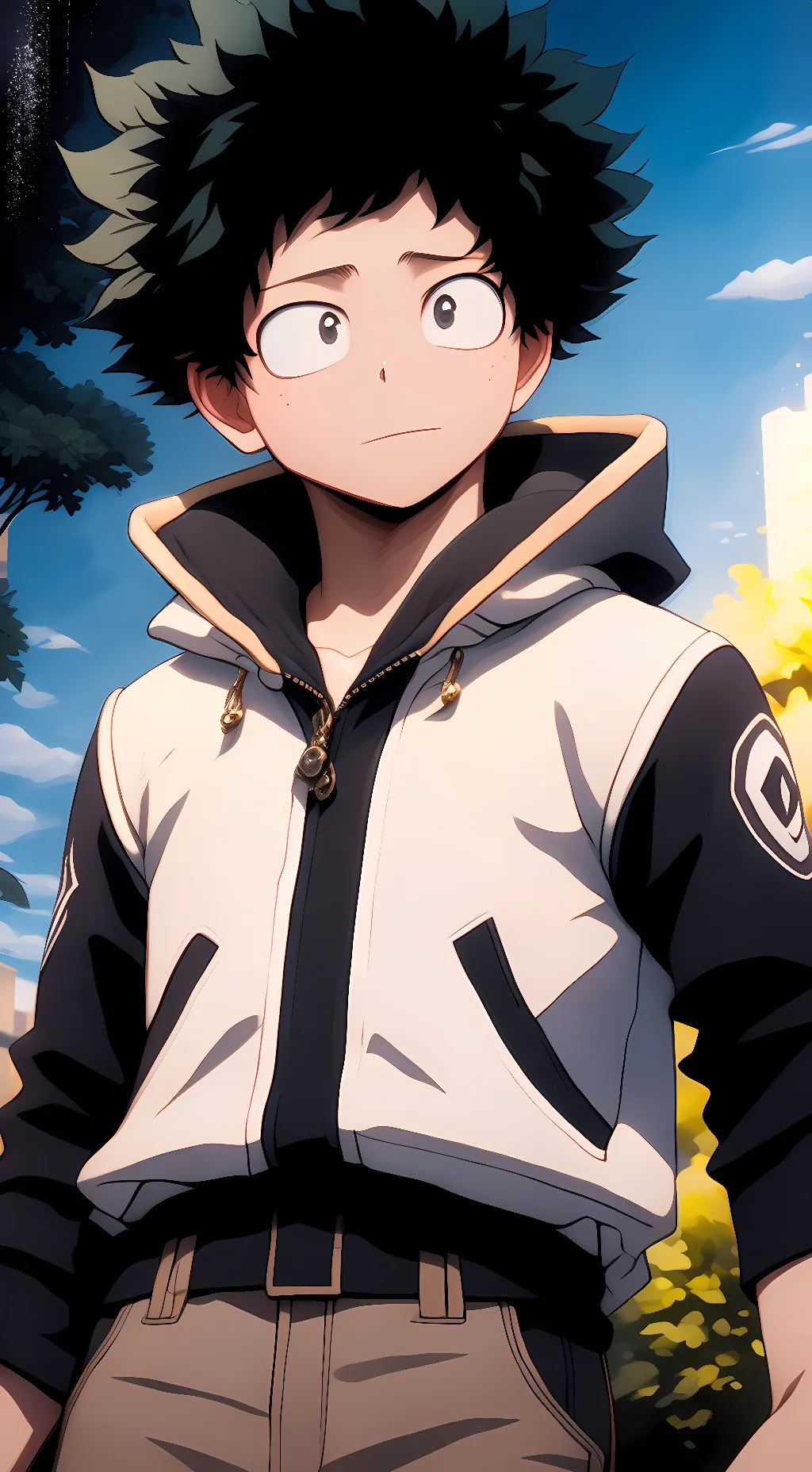 ai character: Izuku (deku) background