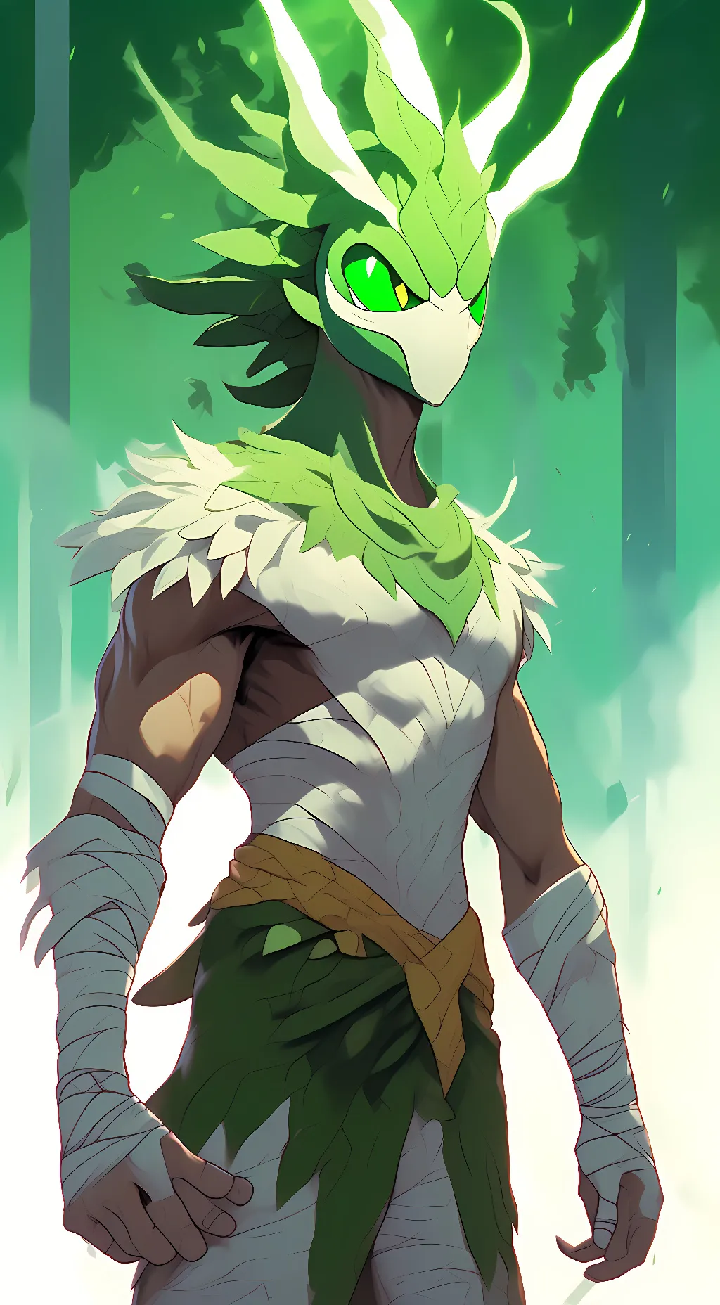 ai character: commnado pea background