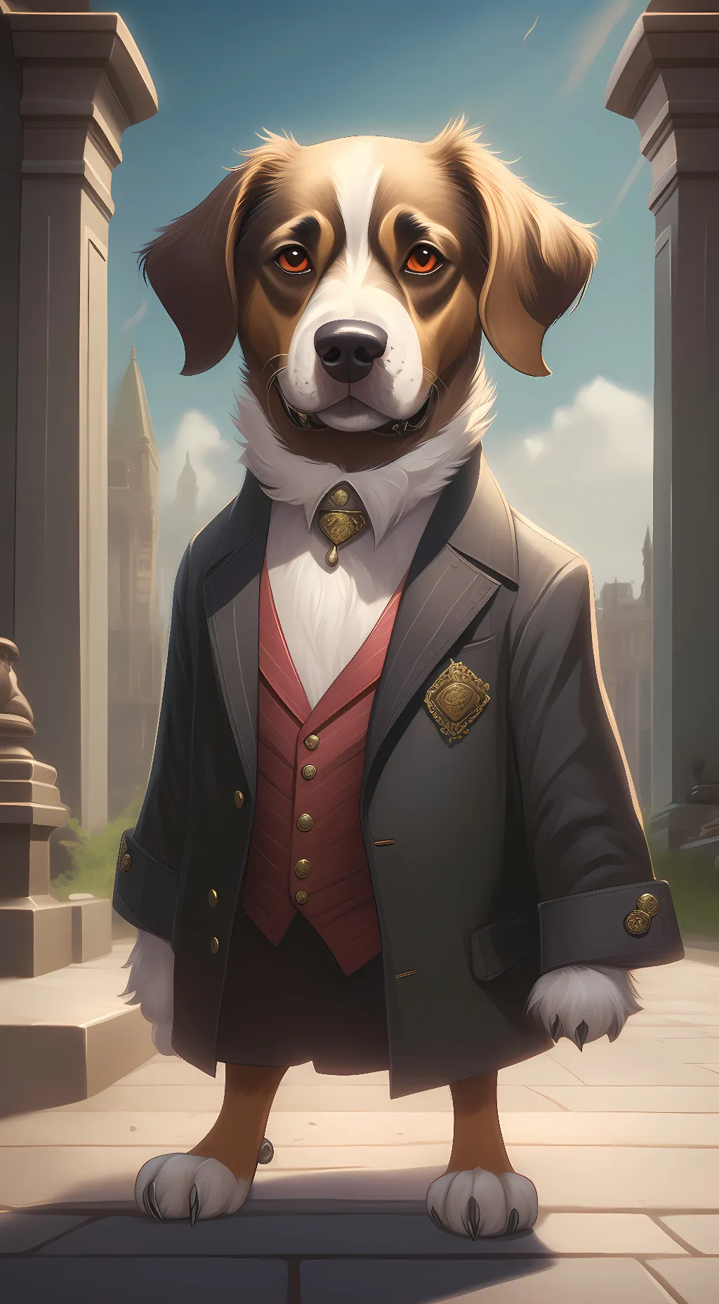 ai character: rocket background