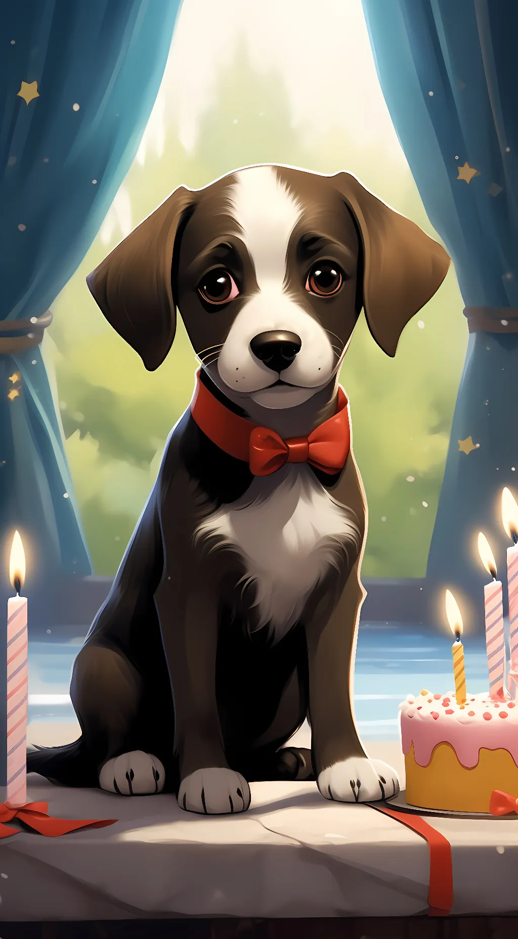 ai character: Big doggie background