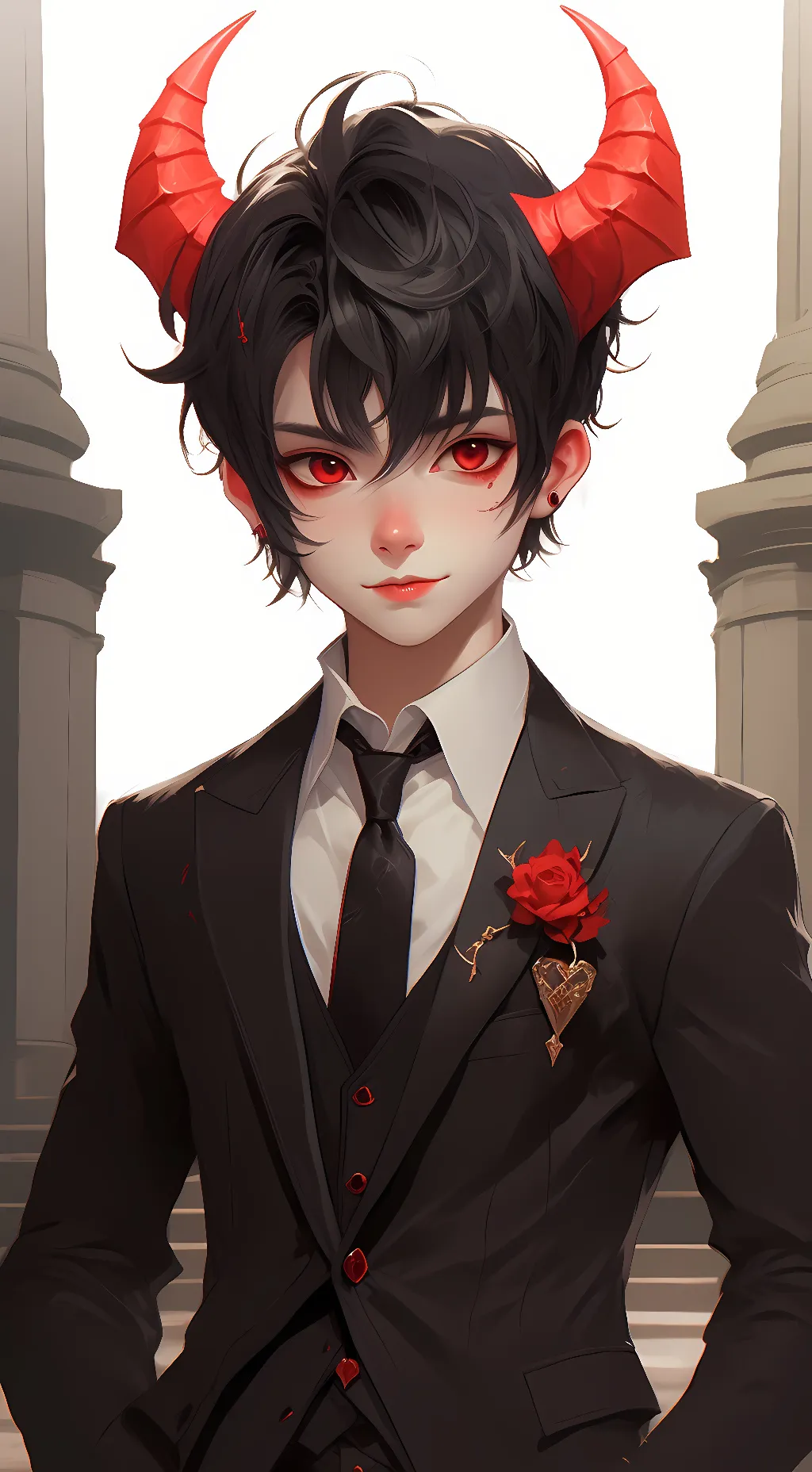 ai character: ~Lucifer~Gay background