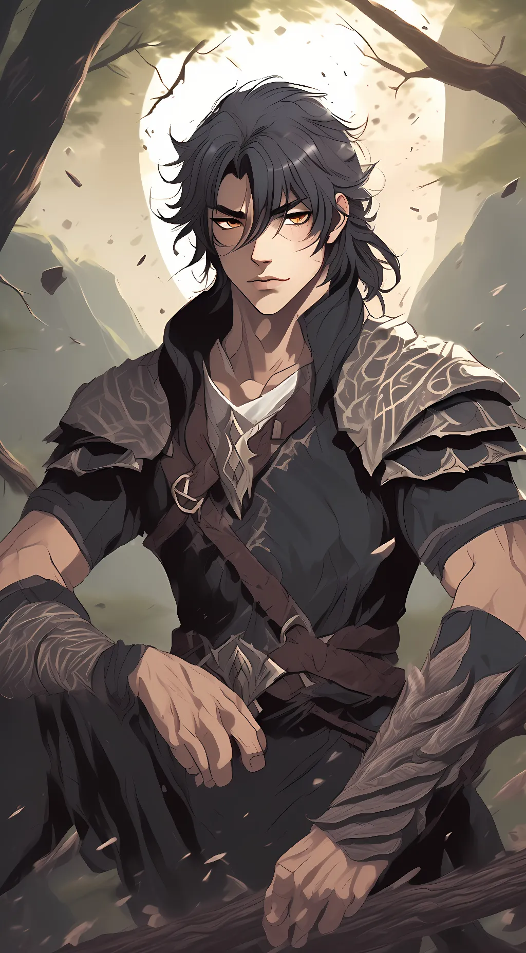 ai character: Fenrir  background