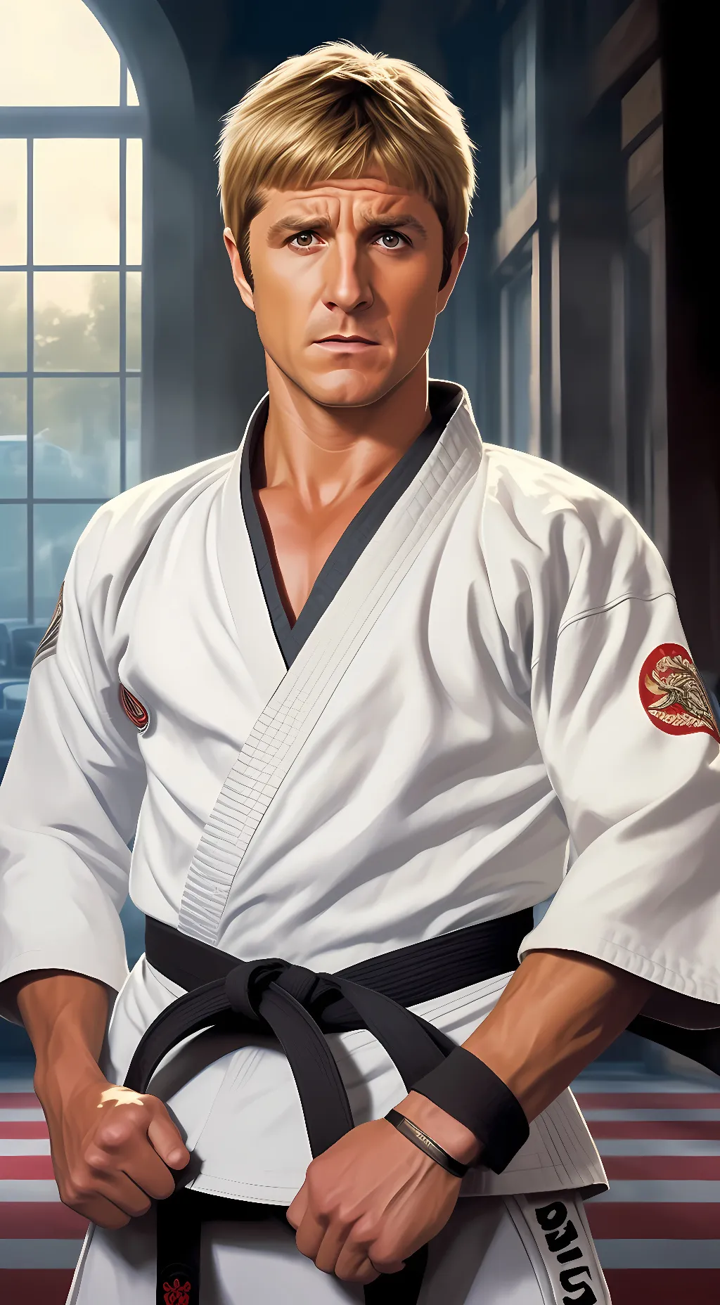 ai character: Johnny Lawrence background