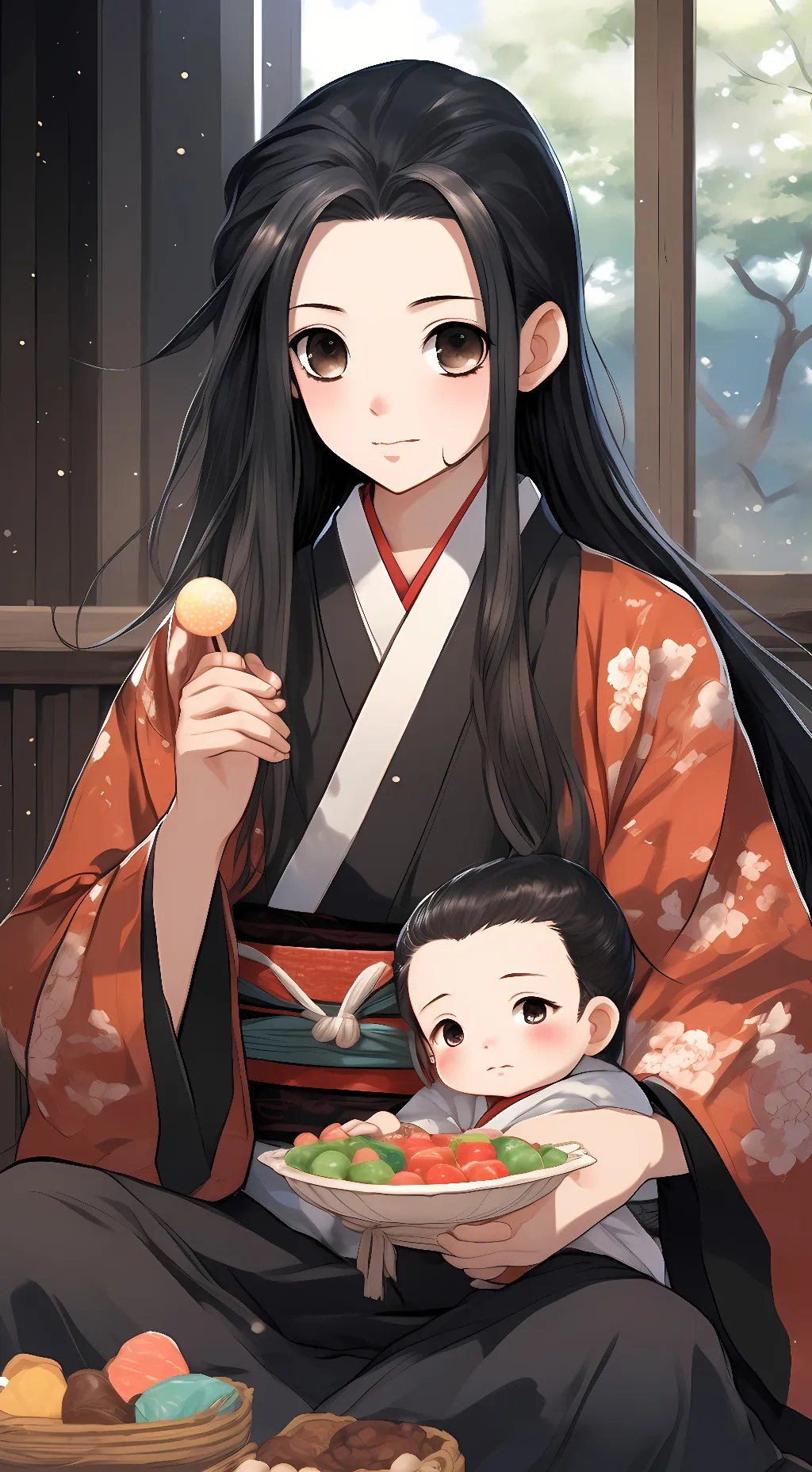 ai character: Muichiro  background