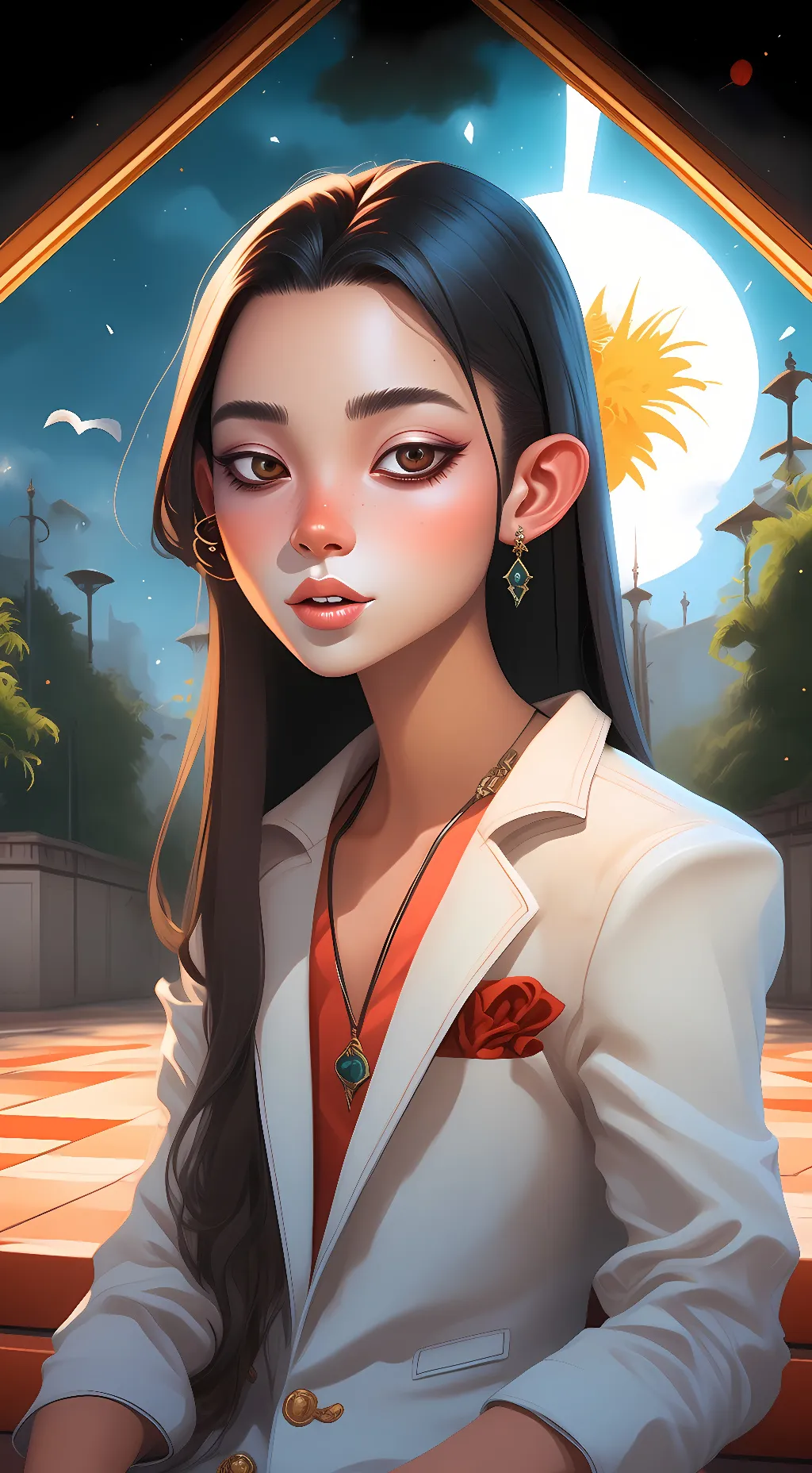 ai character: lily background