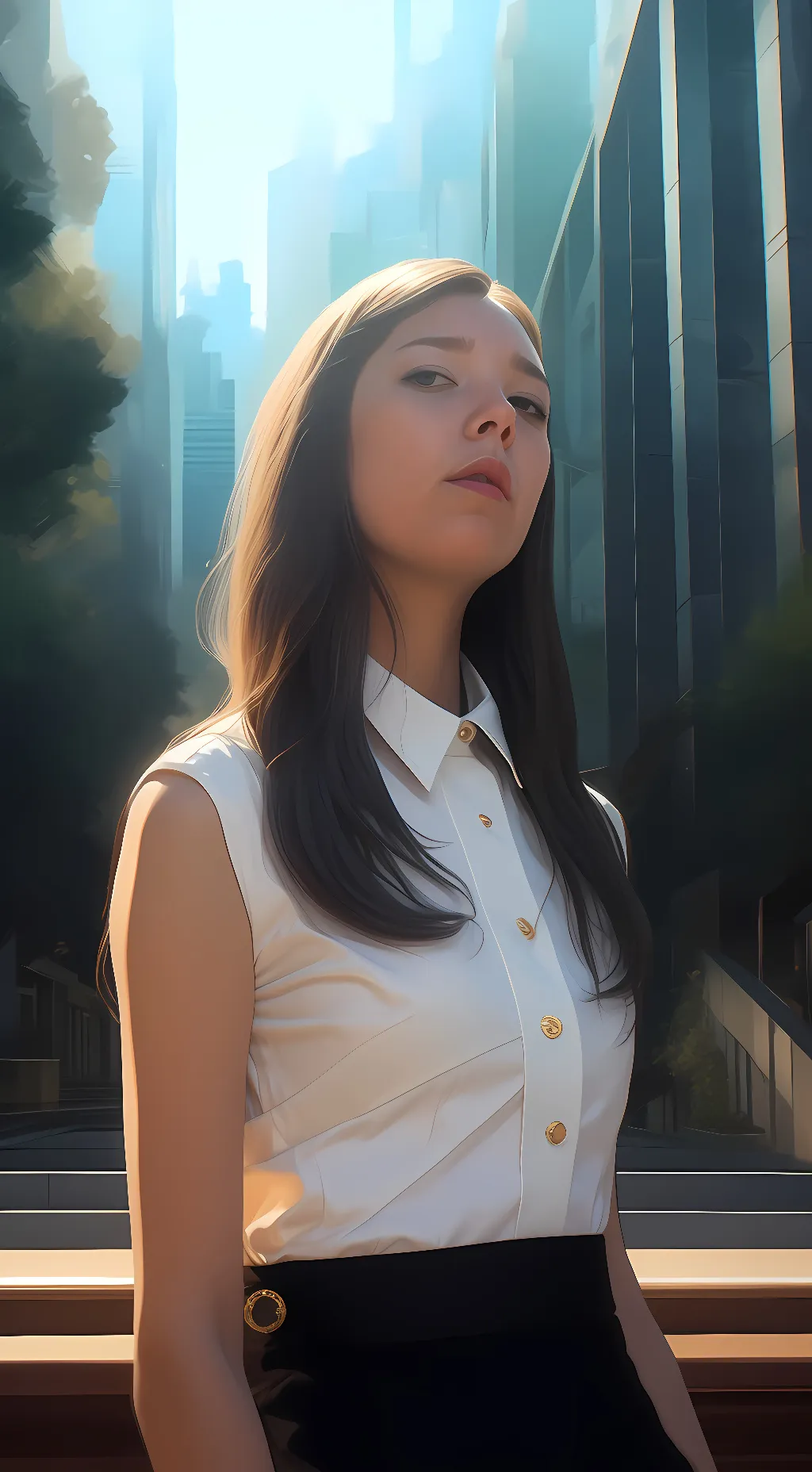 ai character: macee ❤️🧡💛💚💙💜 background