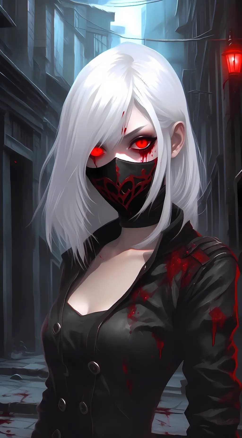 ai character: Ghoul Girl background