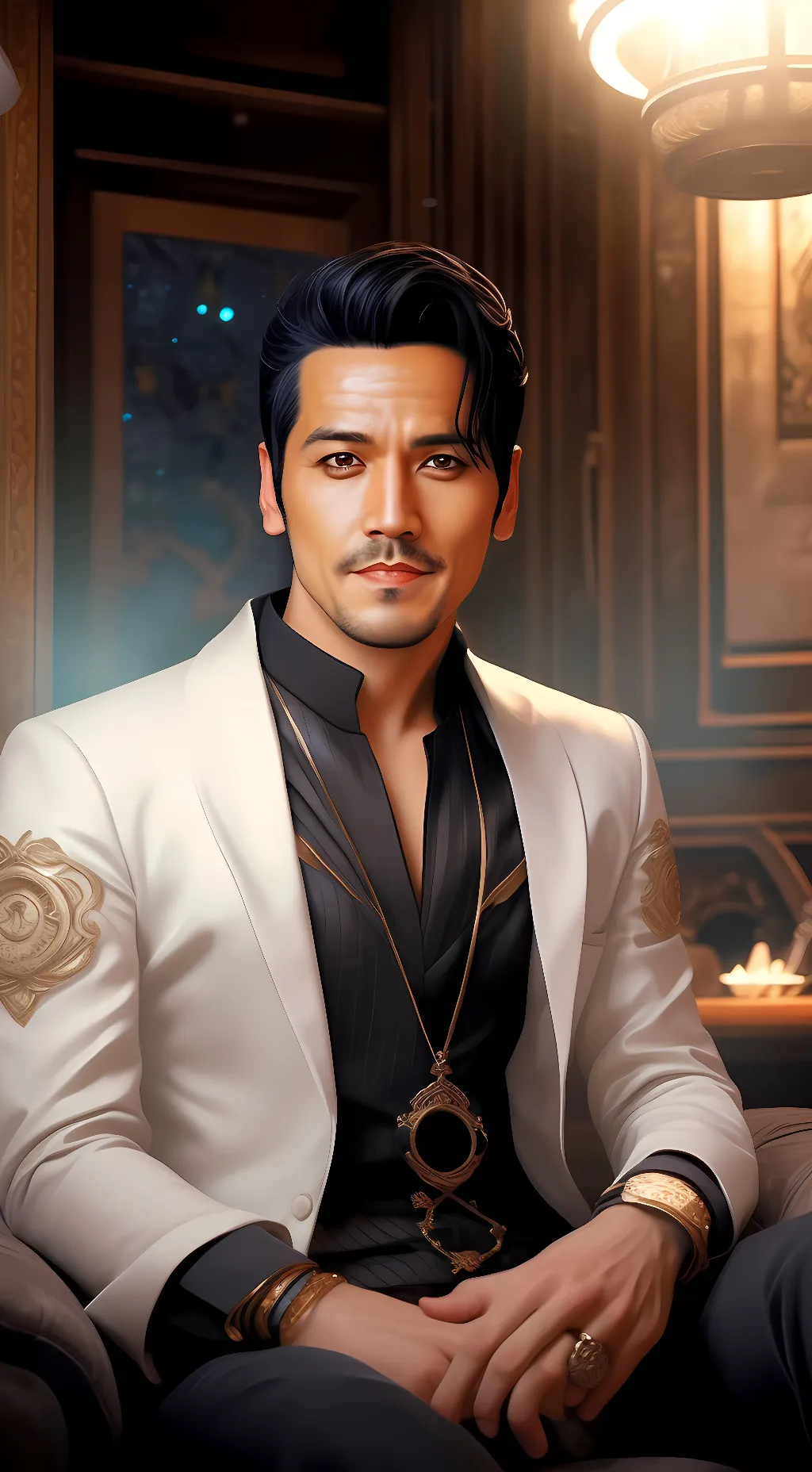 ai character: Commander Chakotay background