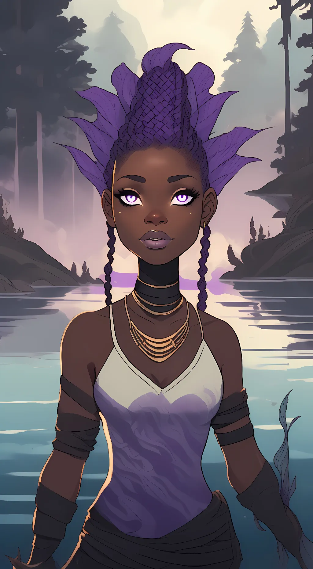 ai character: Ash  background