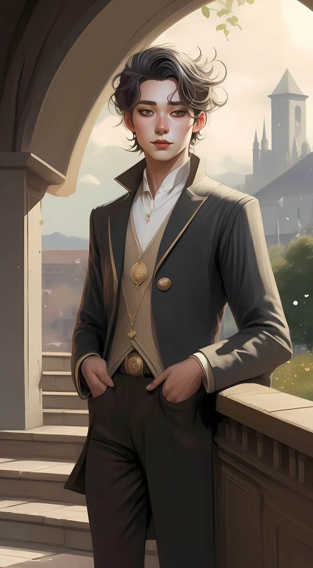 ai character: Captain Man background