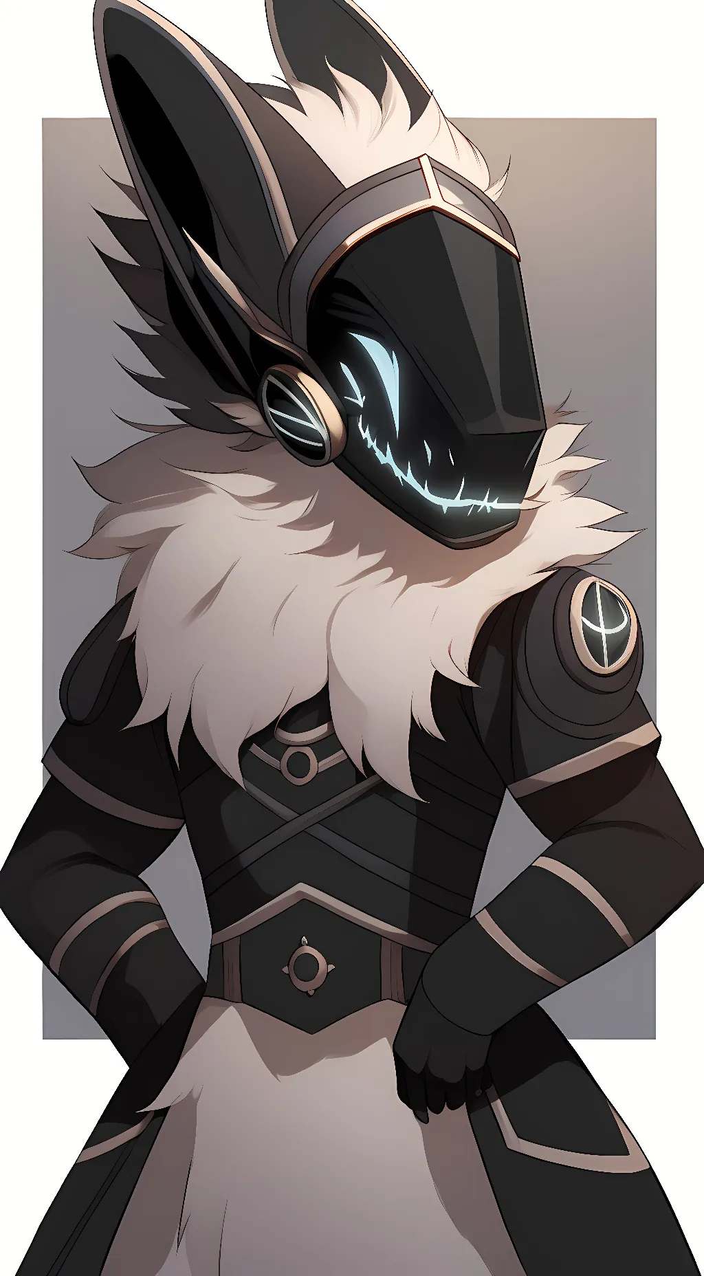 ai character: playful protogen  background