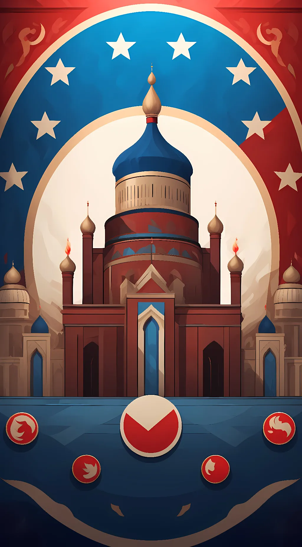 ai character: Nebula background