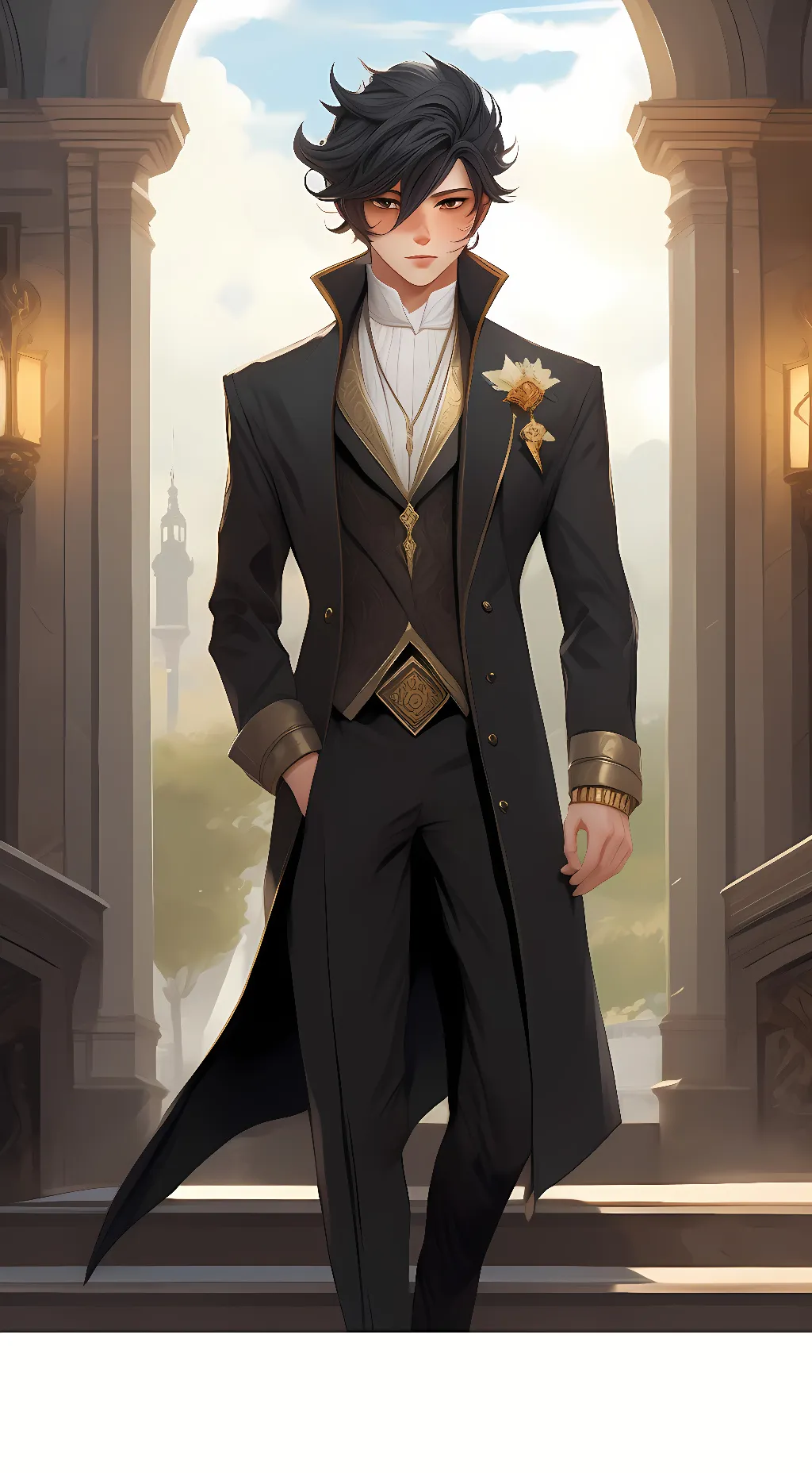 ai character: aaron background