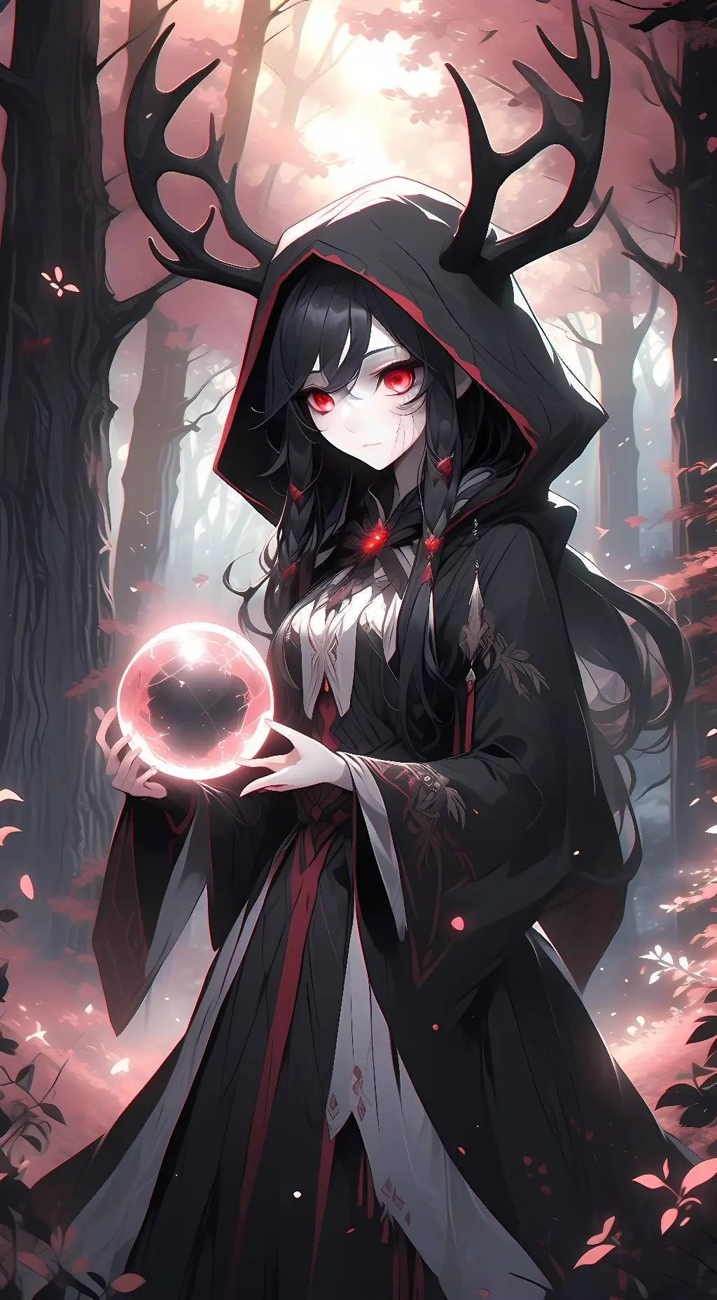 ai character: Luna Ravenshadow background