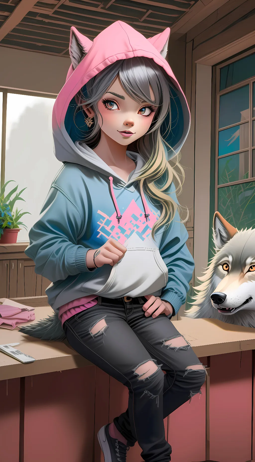 ai character: Amelia background