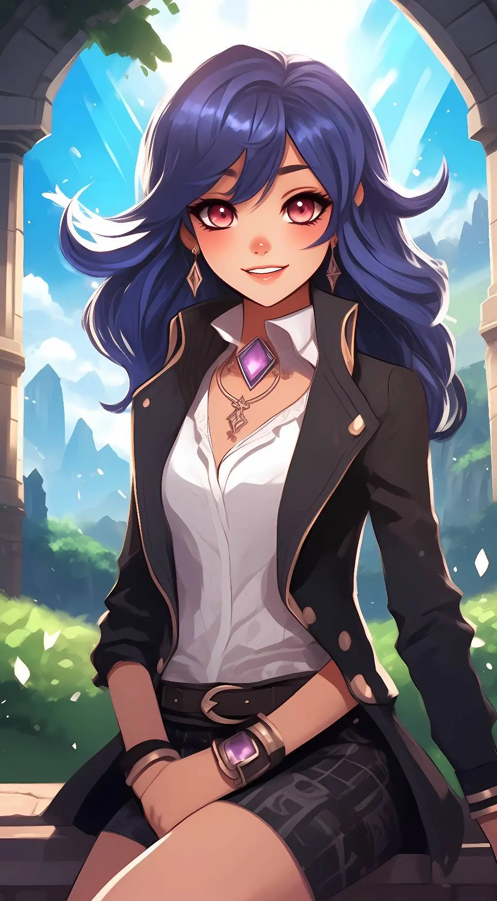 ai character: Aphmau  background