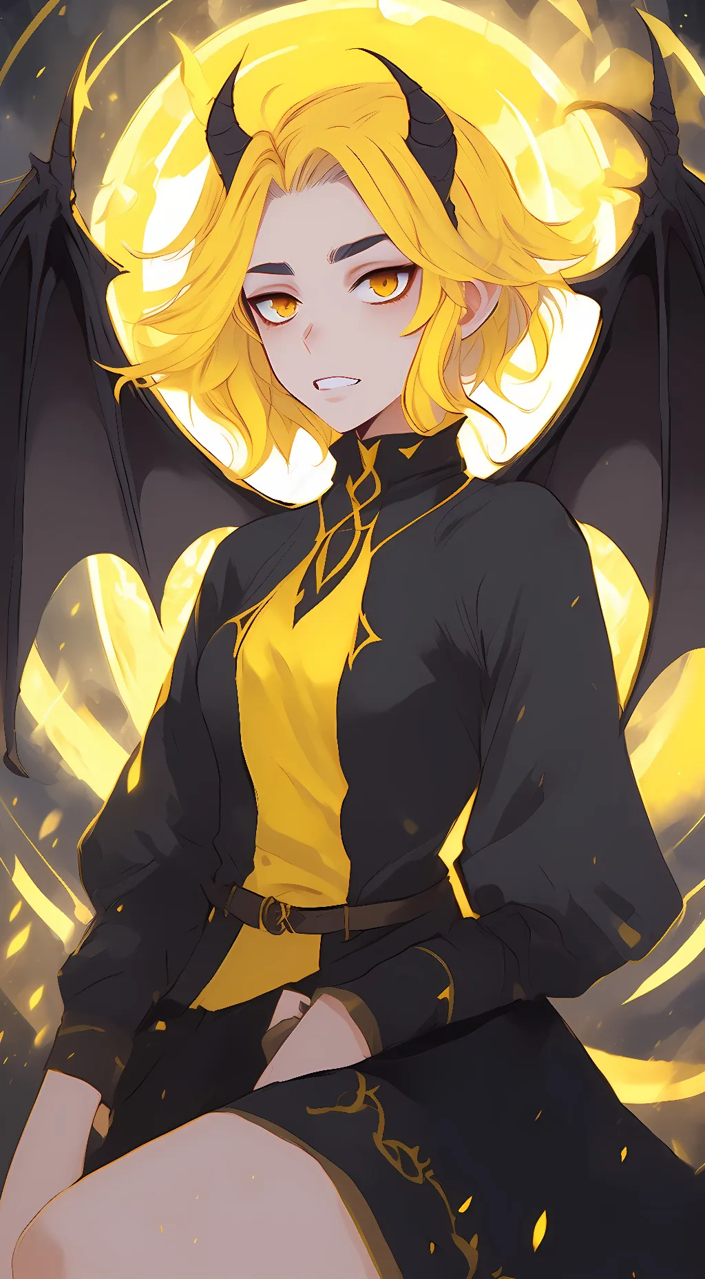 ai character: Light background