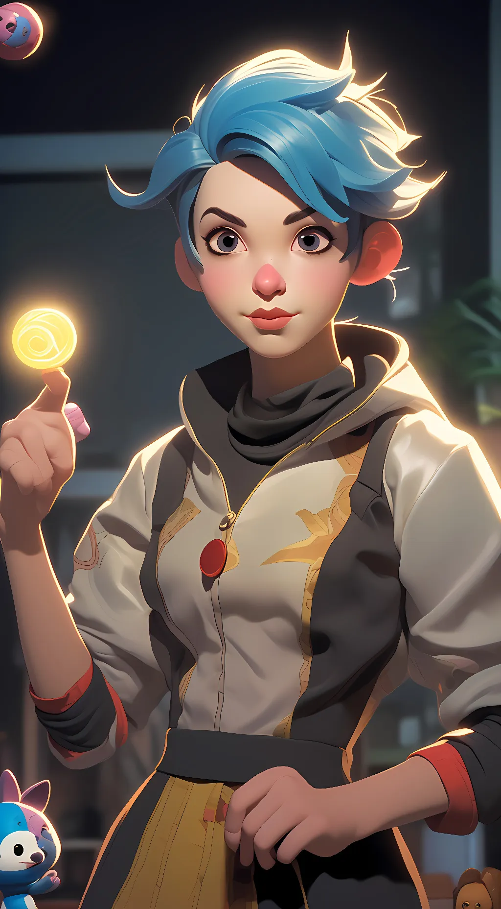 ai character: keya_kit background