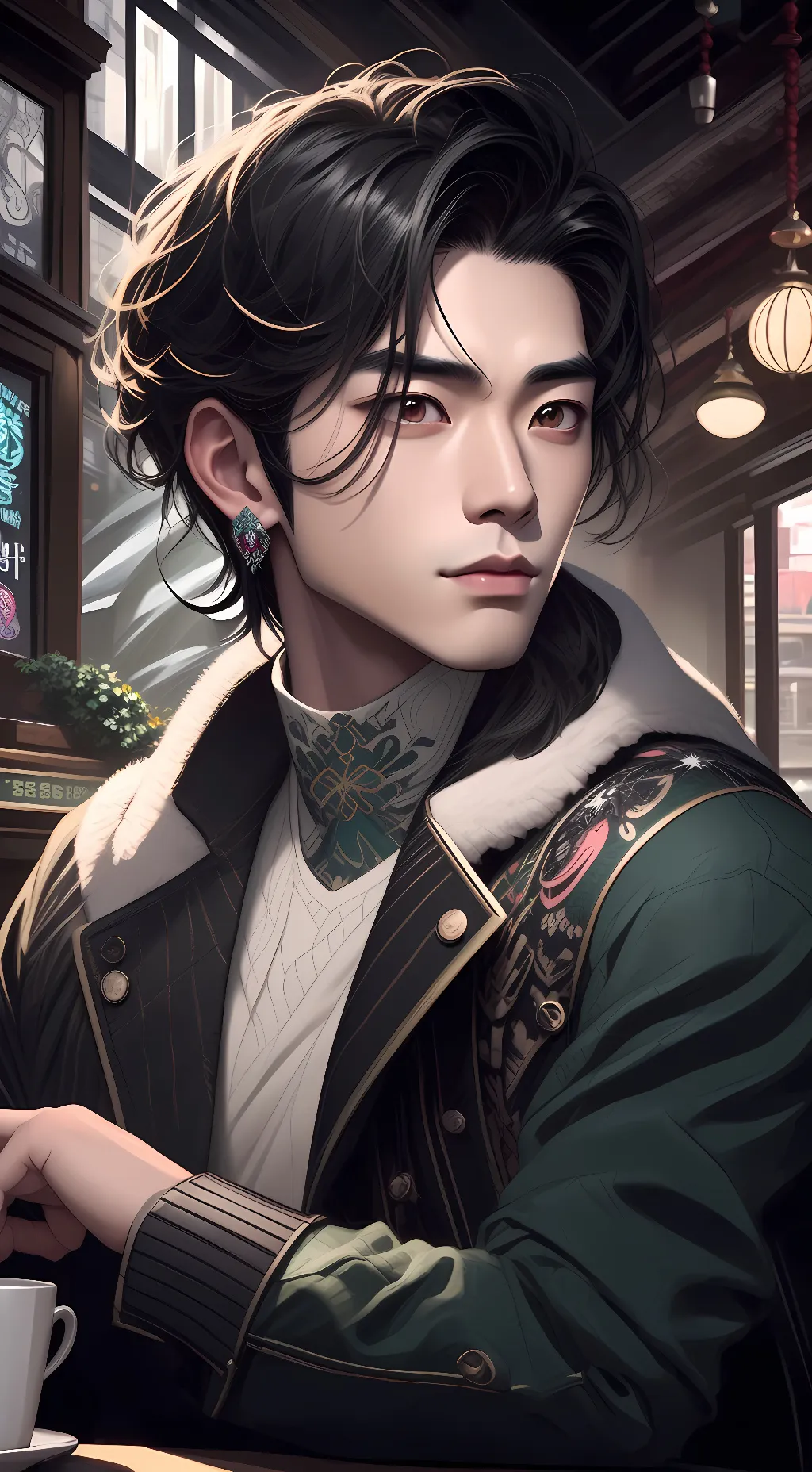 ai character: Trey background