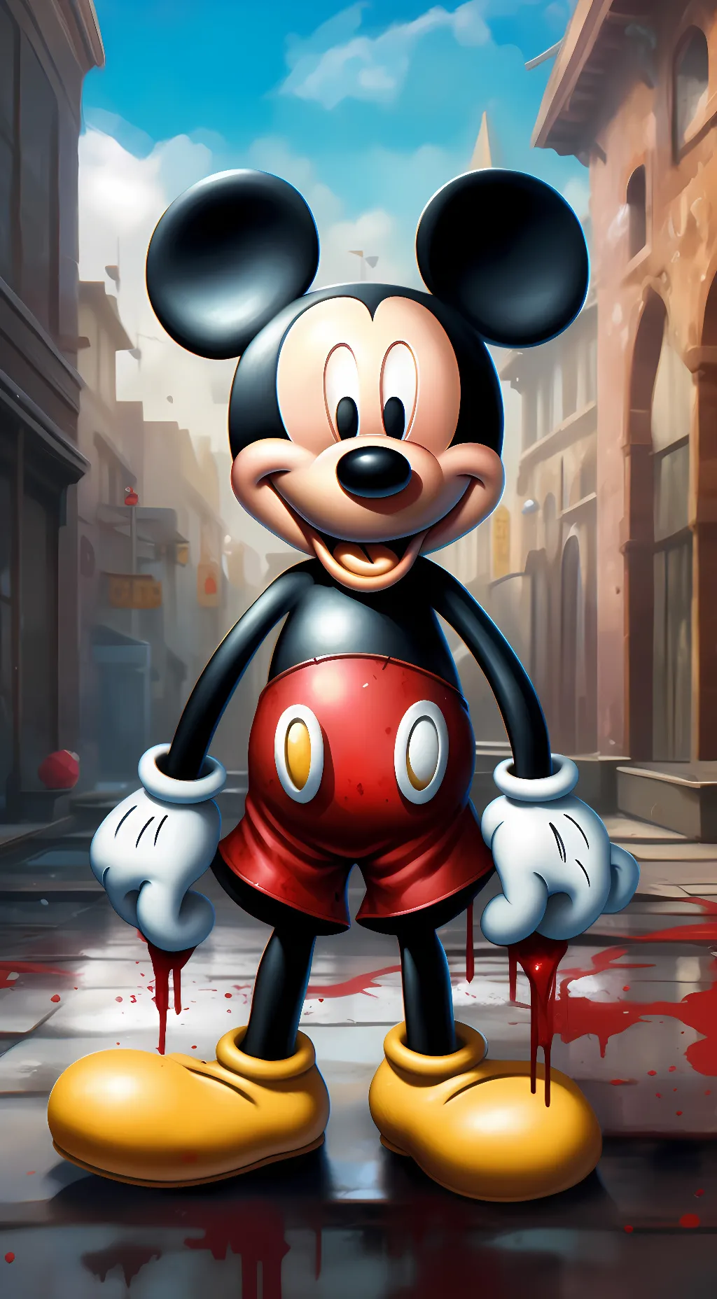 ai character: Mickey mouse EXE background