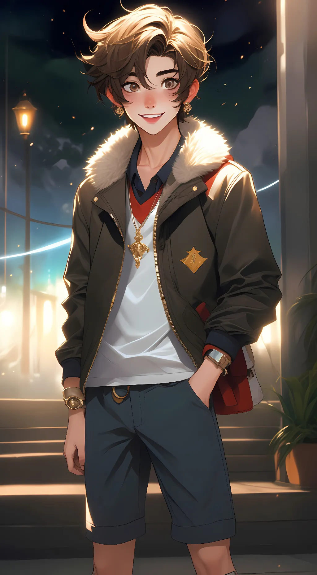 ai character:  Michael afton  background