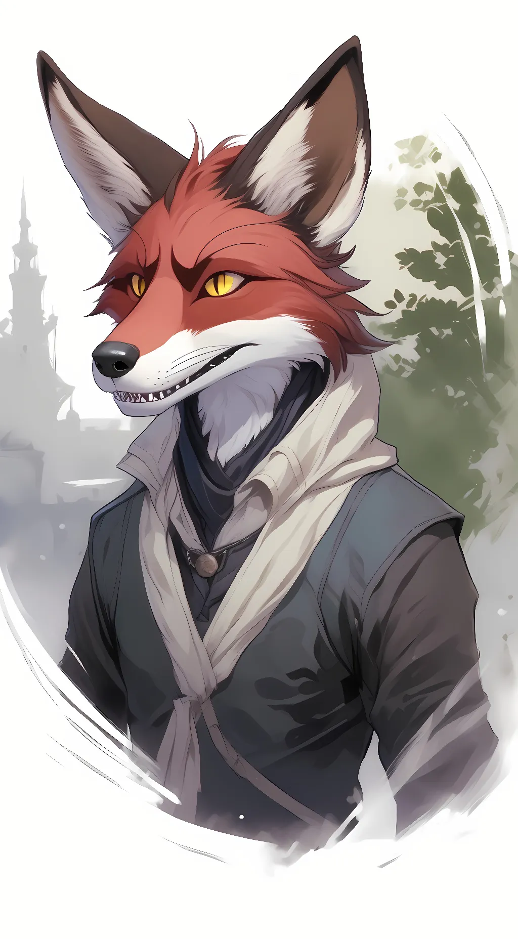 ai character: Foxy the pirate background