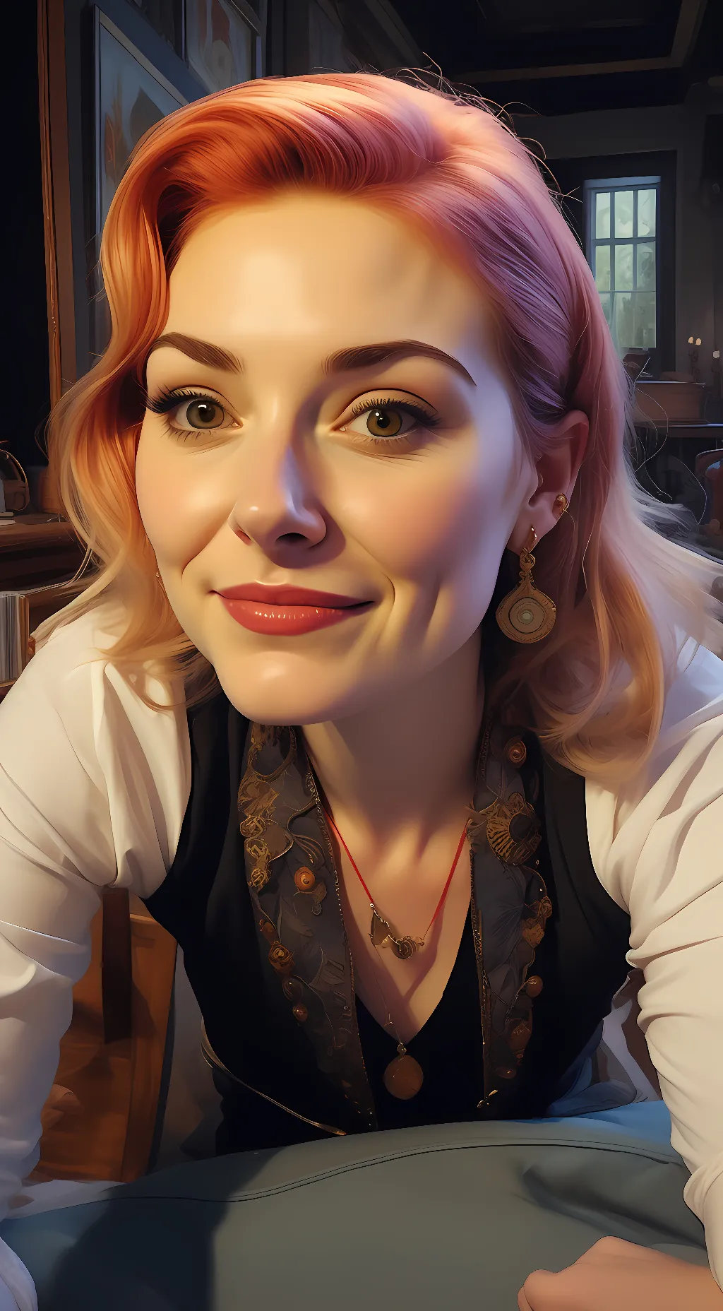 ai character: Adeline Blackwood background