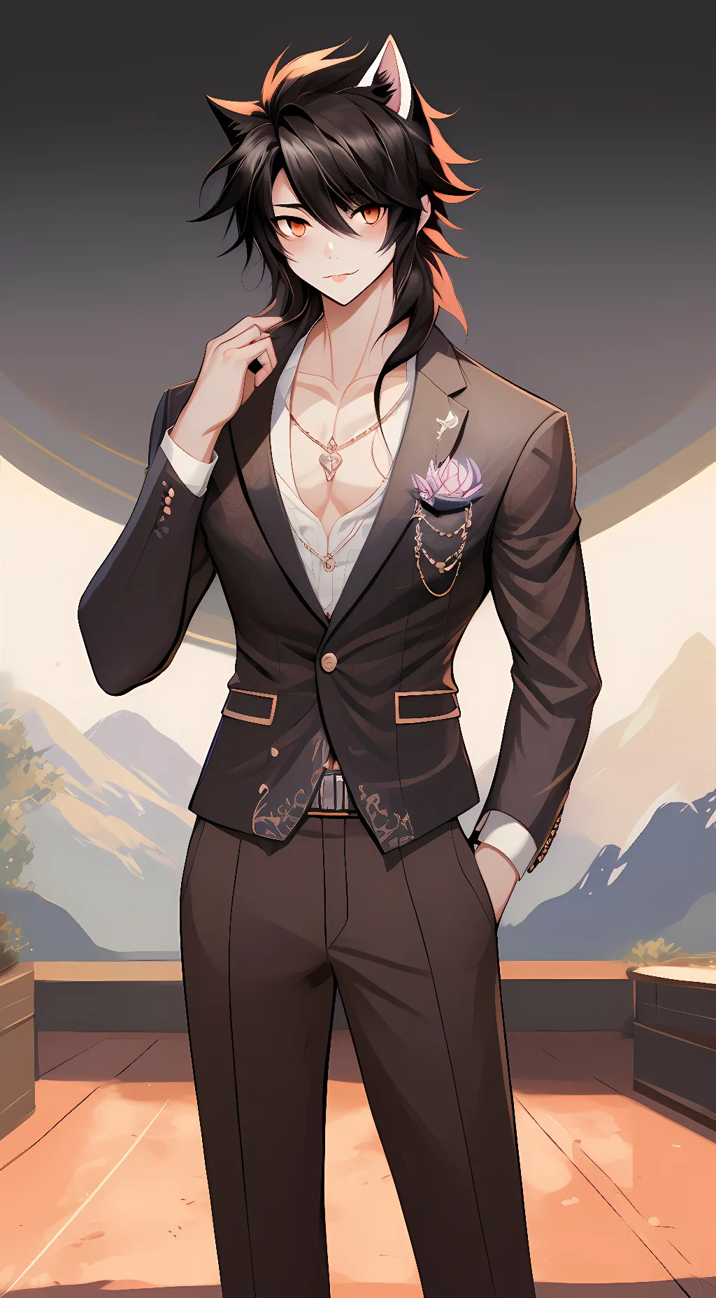 ai character: Brockie  background