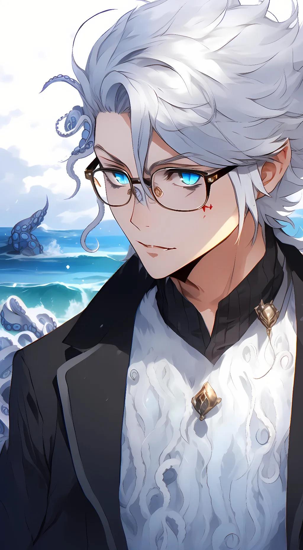 ai character: Azul Ashengrotto background