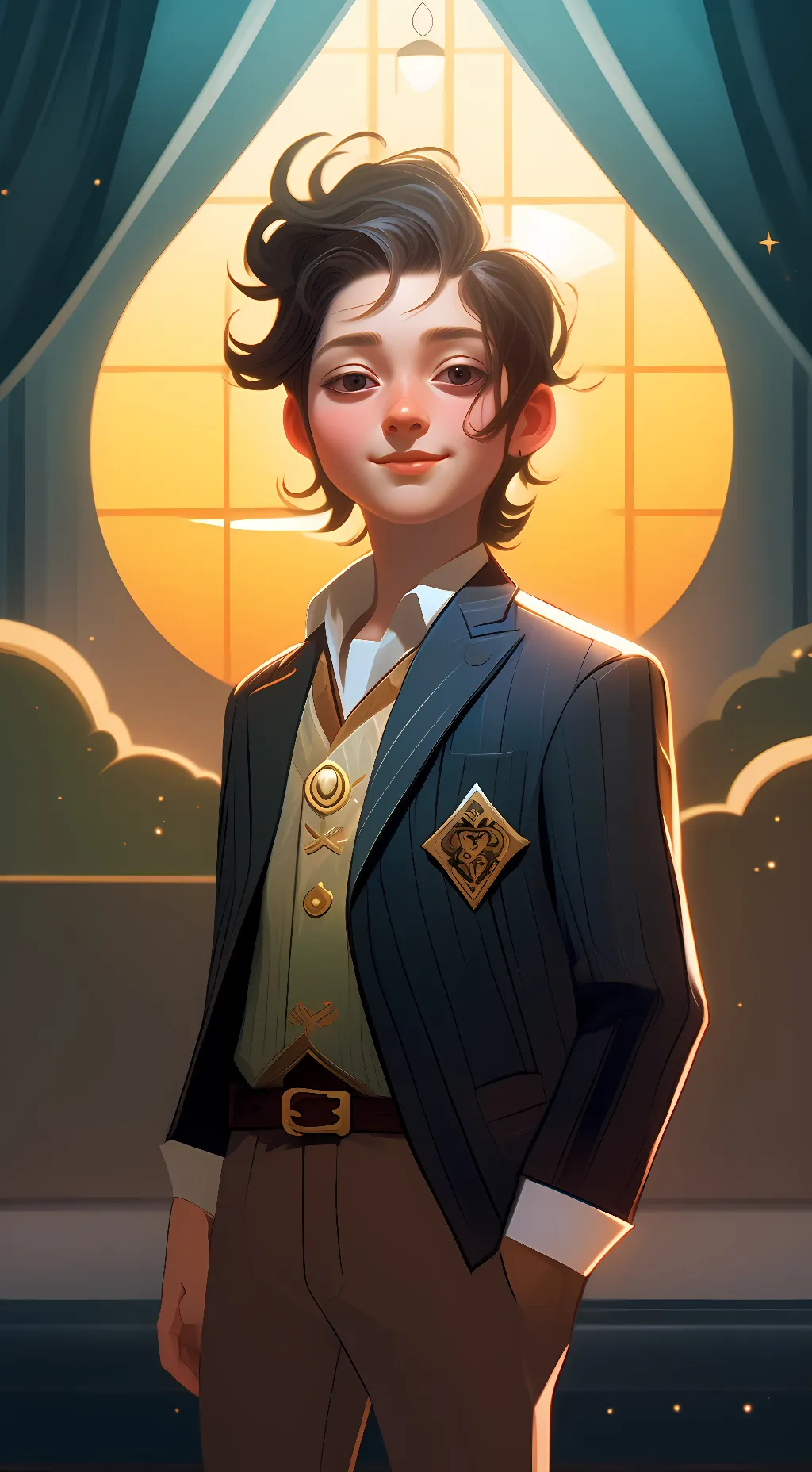 ai character: your sus friend  background