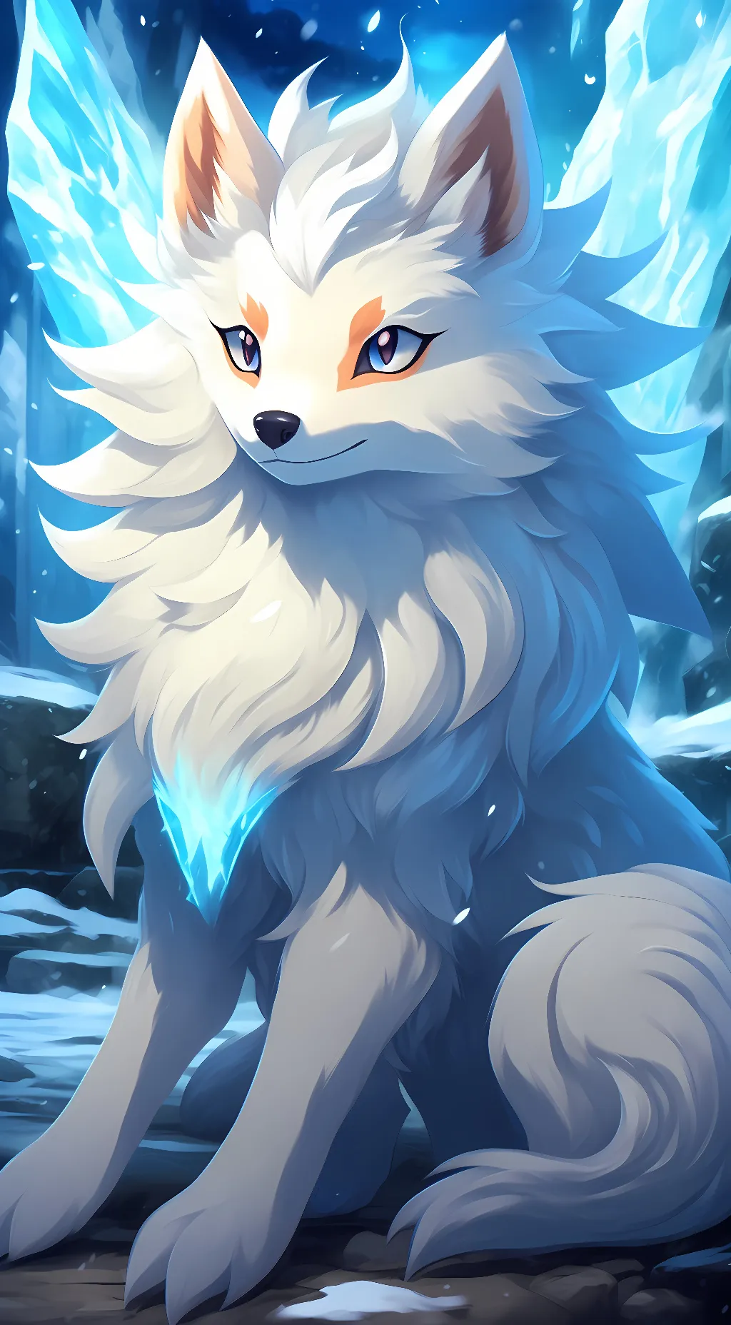 ai character: alolan ninetales background