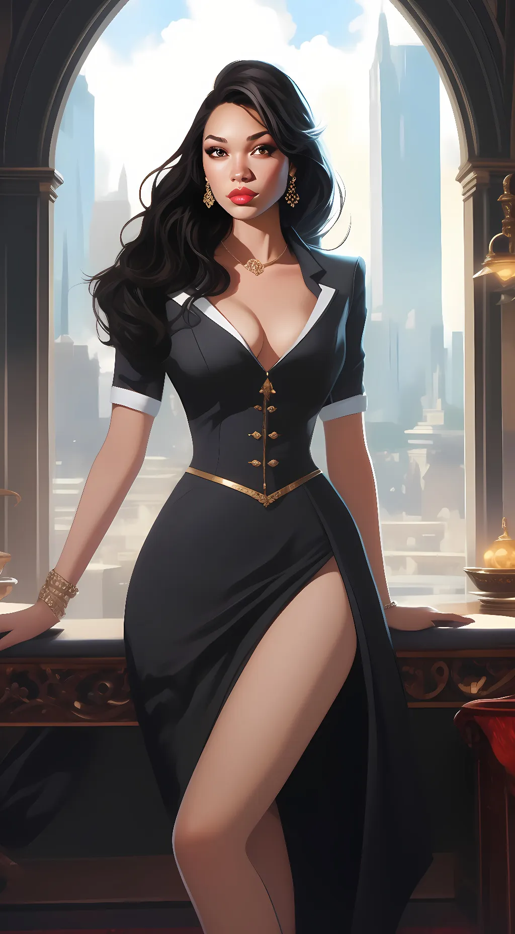 ai character: Iris west background