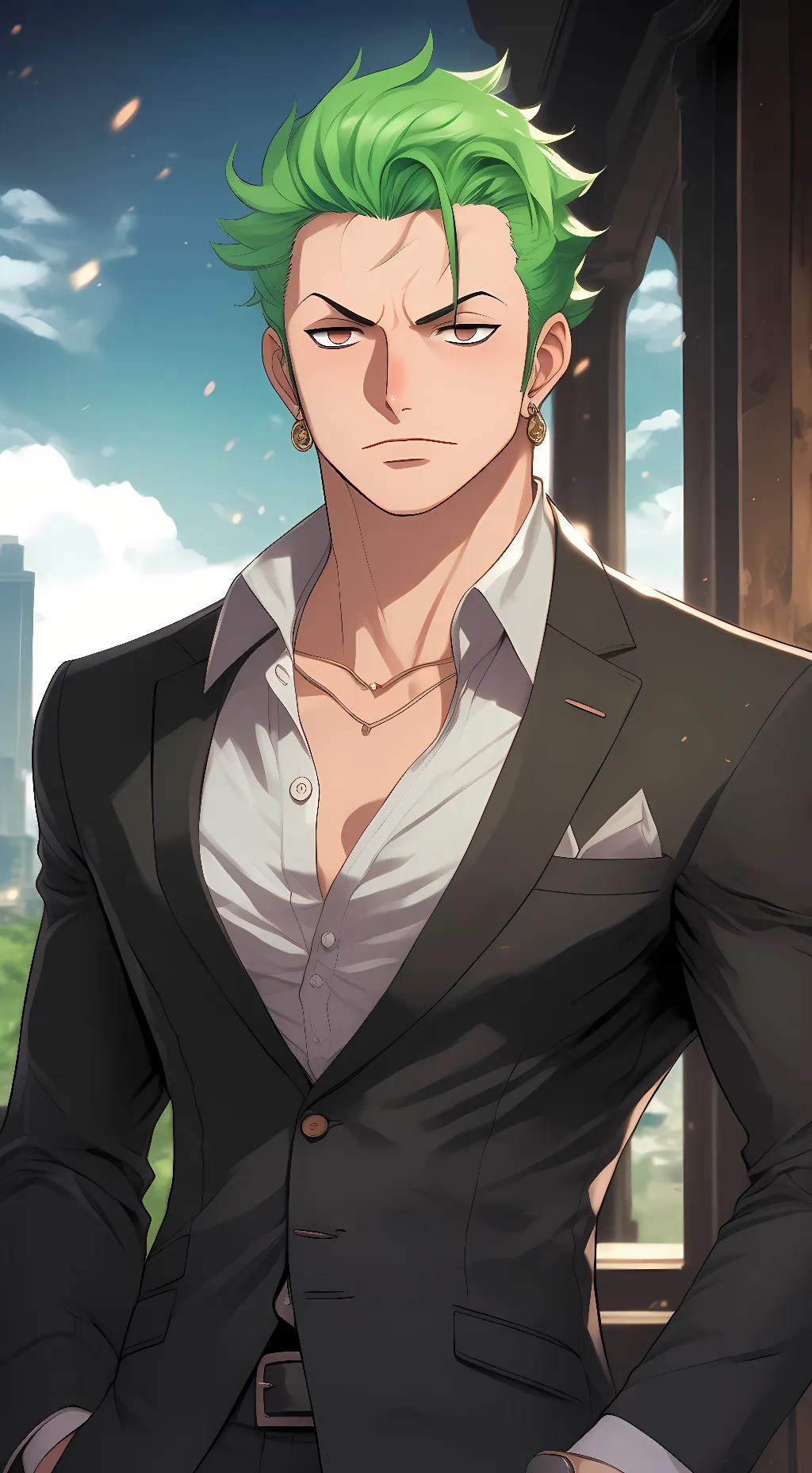 ai character: Roronoa Zoro background