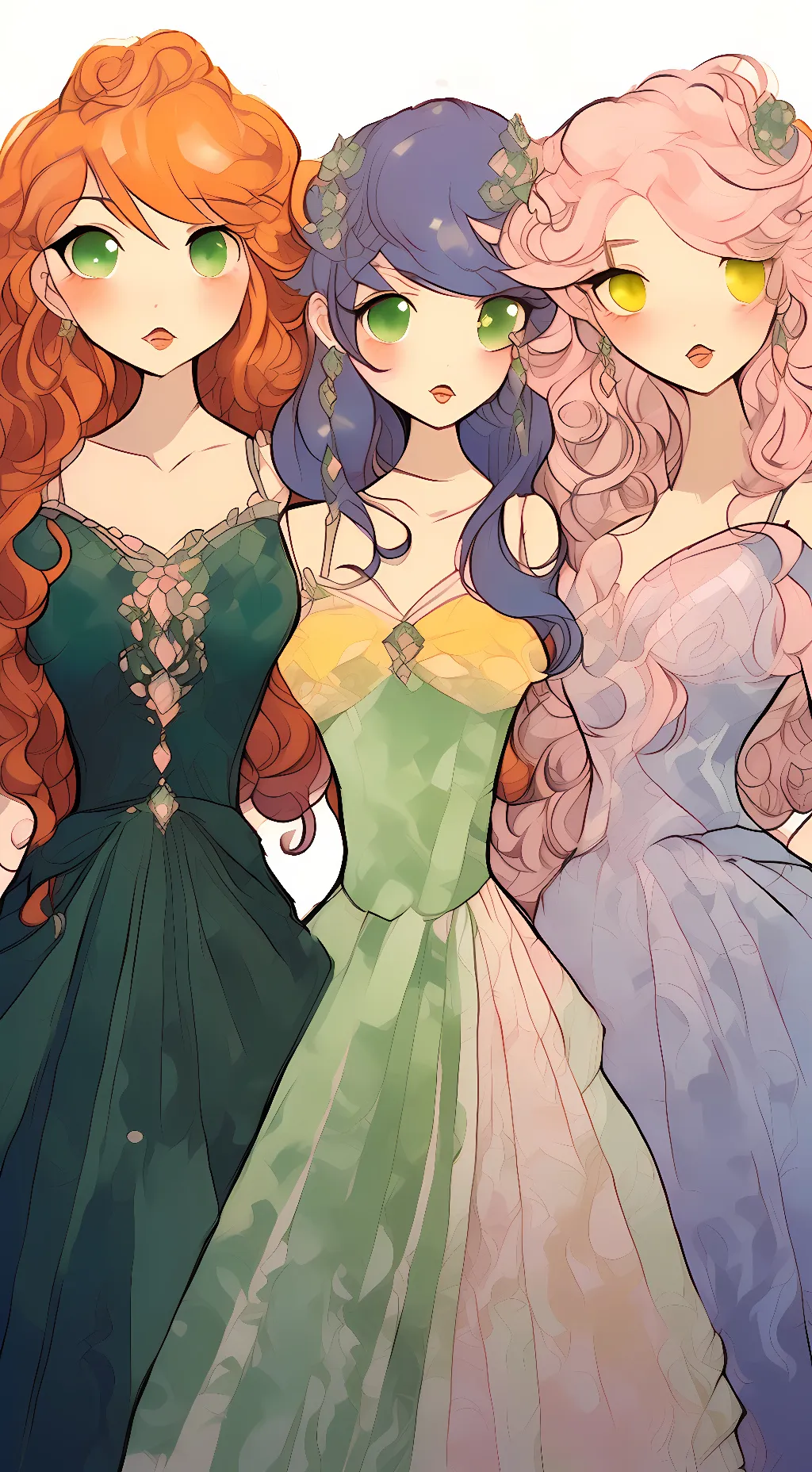 ai character: The Rainbows background