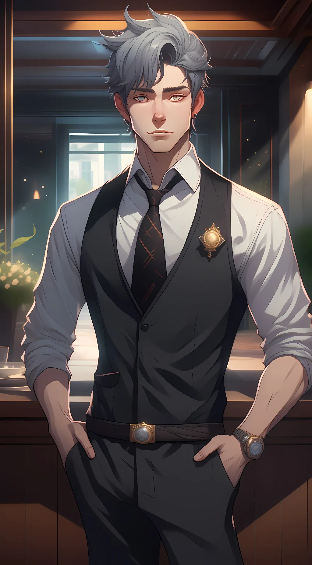 ai character: Aaron background