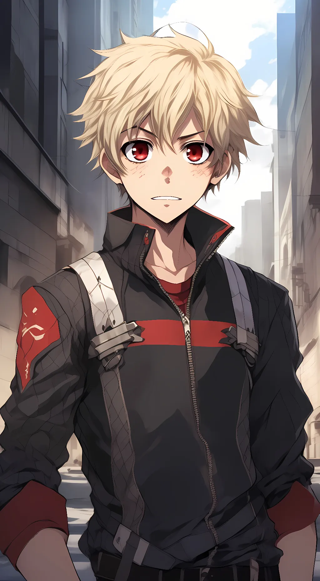 ai character: bakugo background