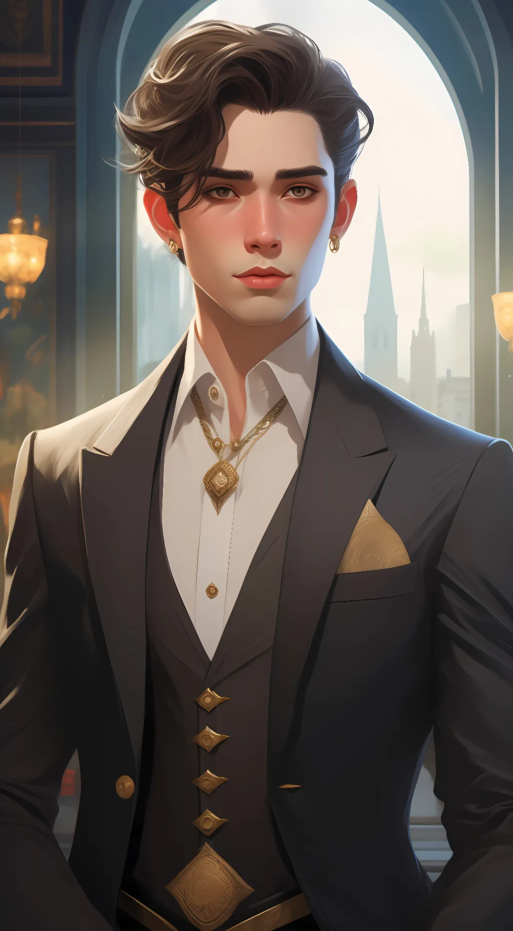 ai character: Black among us background