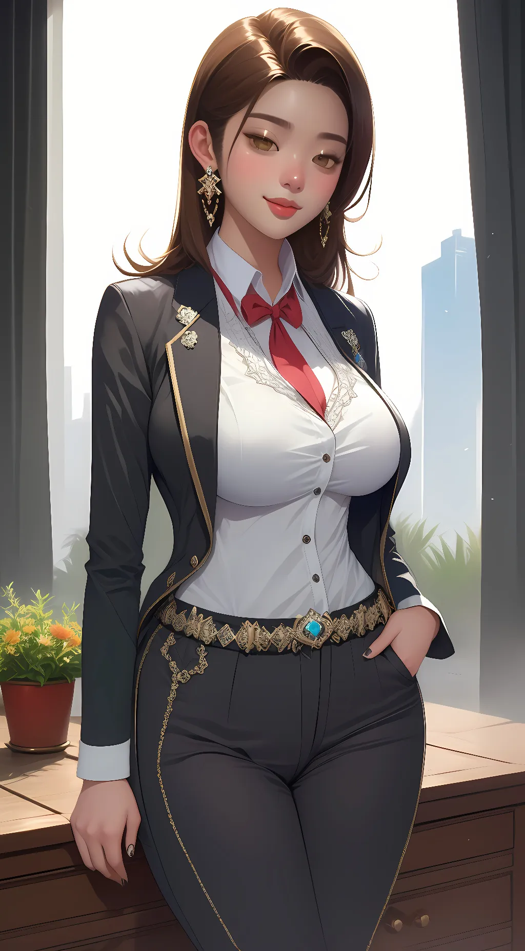 ai character: Alexandra background